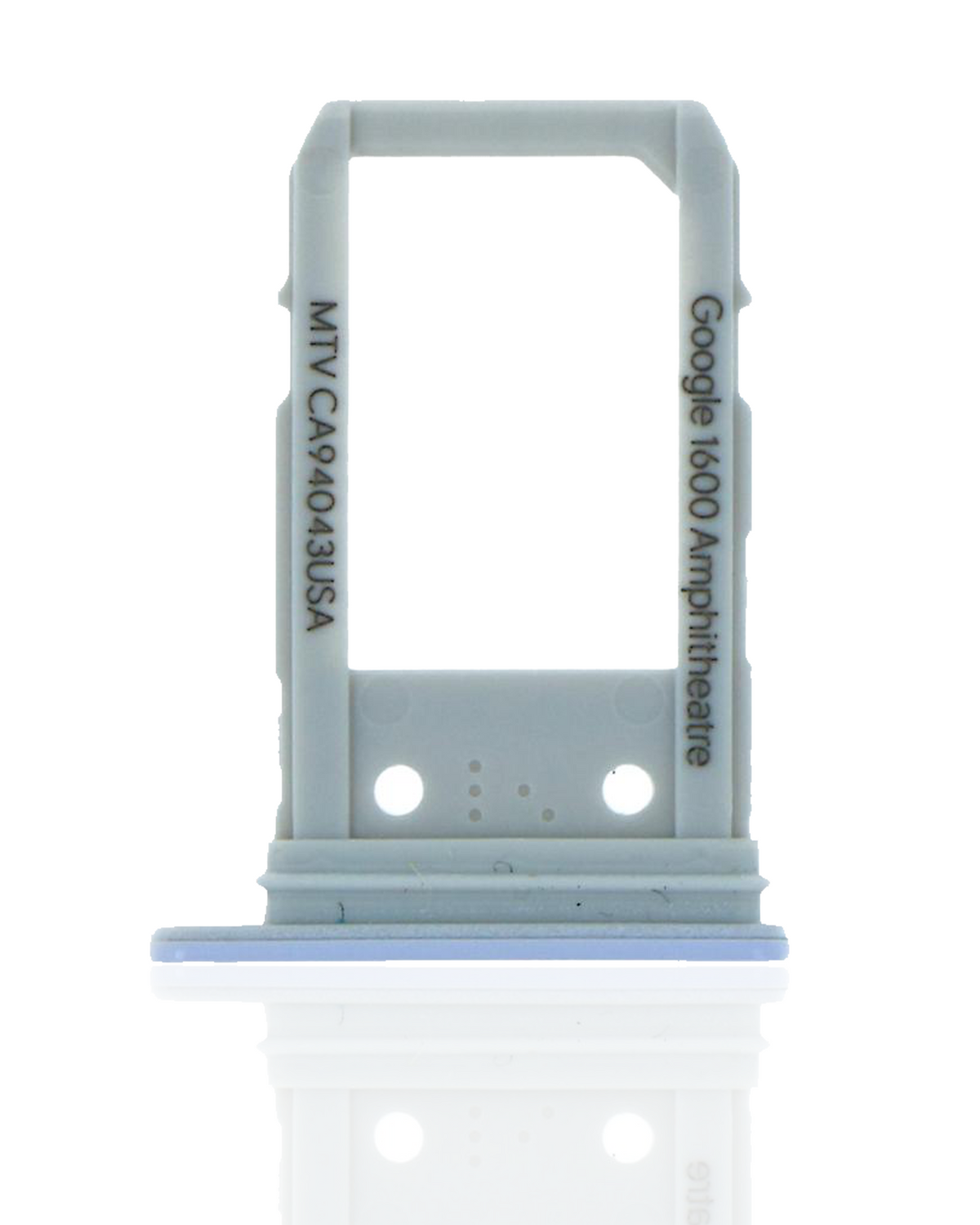 Sim Card Tray Compatible For Google Pixel 3a Replacement (Genuine OEM) (Clearly White)