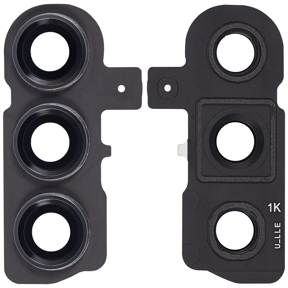 Replacement Back Camera Lens With Cover Bezel Ring Compatible For Samsung Galaxy S23 5G / S23 Plus 5G (Phantom Black)