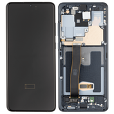 OLED Assembly With Frame Compatible For Samsung Galaxy S20 Ultra 5G Replacement  (Vemake) (Cosmic Black)