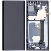 OLED Assembly With Frame Compatible For Samsung Galaxy Note 20 Ultra 5G Replacement (Vemake) (Mystic Black)