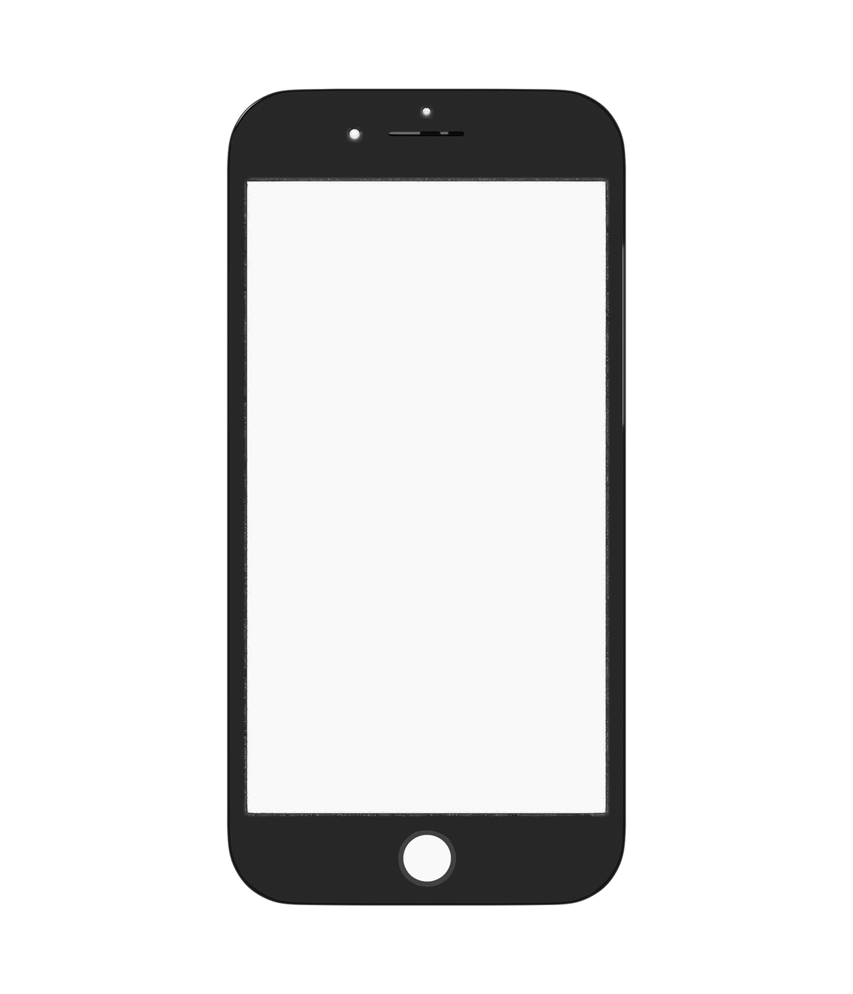 3 in 1 (Glass With OCA Pre-Installed + Frame) Compatible For iPhone 8 (OCA Master) (2 Pack)(Black)