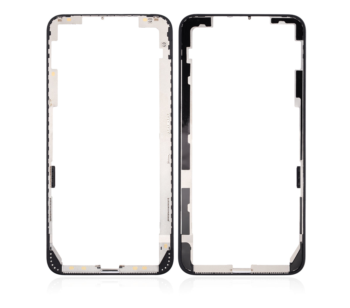 3 in 1 (Glass With OCA Pre-Installed + Frame) Compatible For iPhone 8 Plus (OCA Master) (2 Pack)(Black)