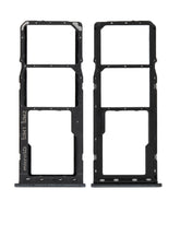 Dual Sim Card Tray Compatible For Samsung Galaxy A20 (A205 / 2019) / A30 (A305 / 2019) / A50 (A505 / 2019) (Black)