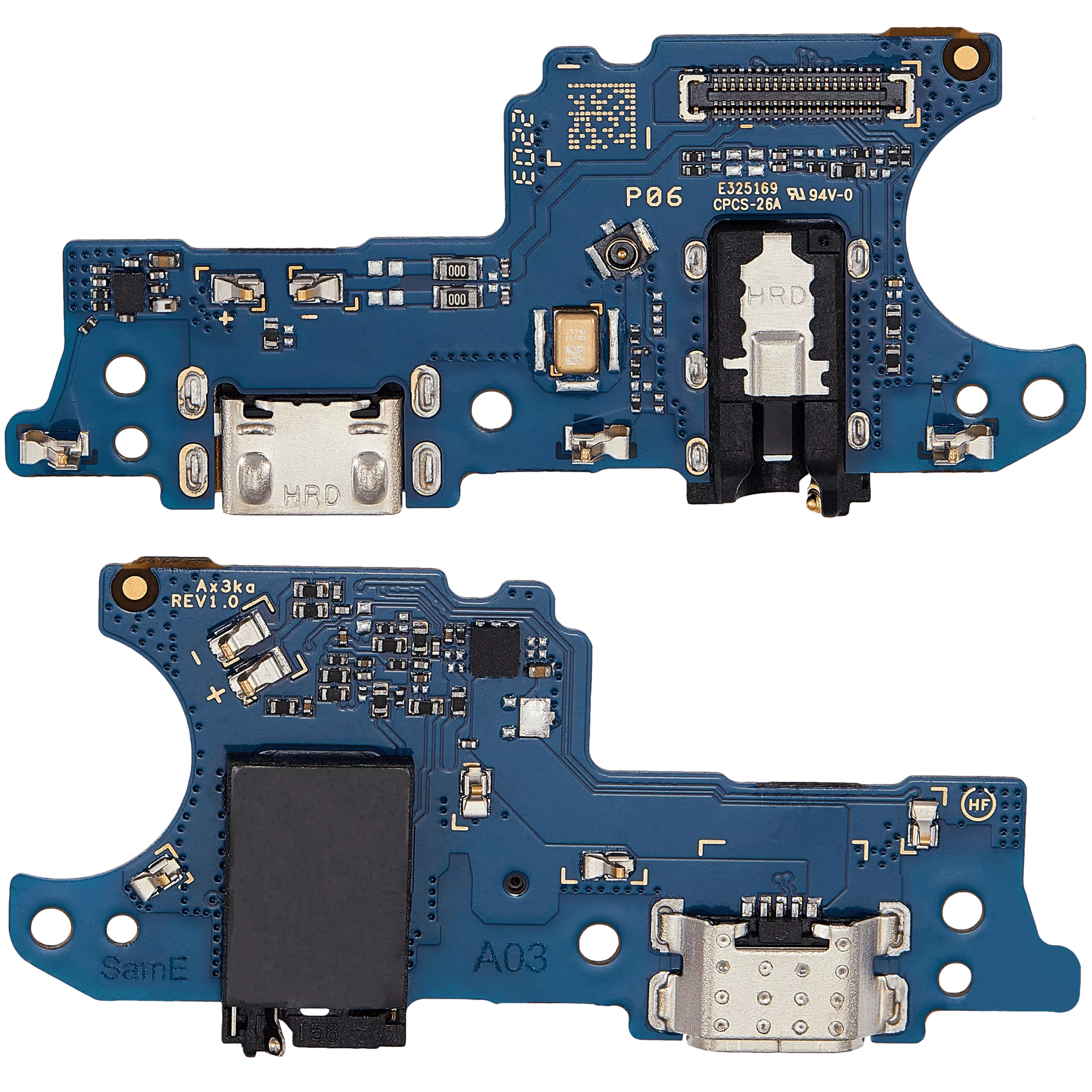 Charging Port Board With Headphone Jack Compatible For Samsung Galaxy A03 (A035 / 2021) (International Version) (Aftermarket Plus)
