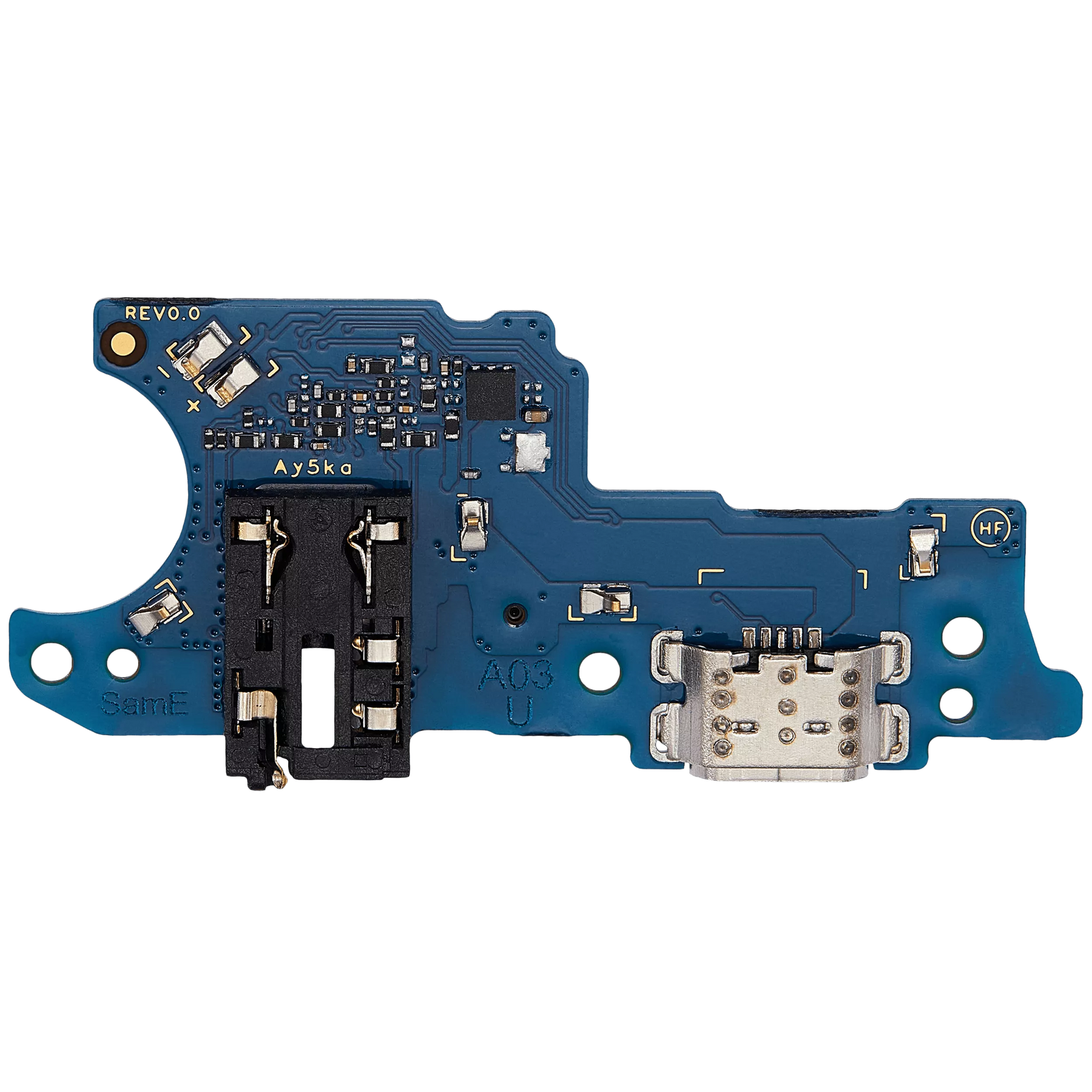 Charging Port Board With Headphone Jack Compatible For Samsung Galaxy A03 (A035 / 2021) (US Version) (Aftermarket Plus)