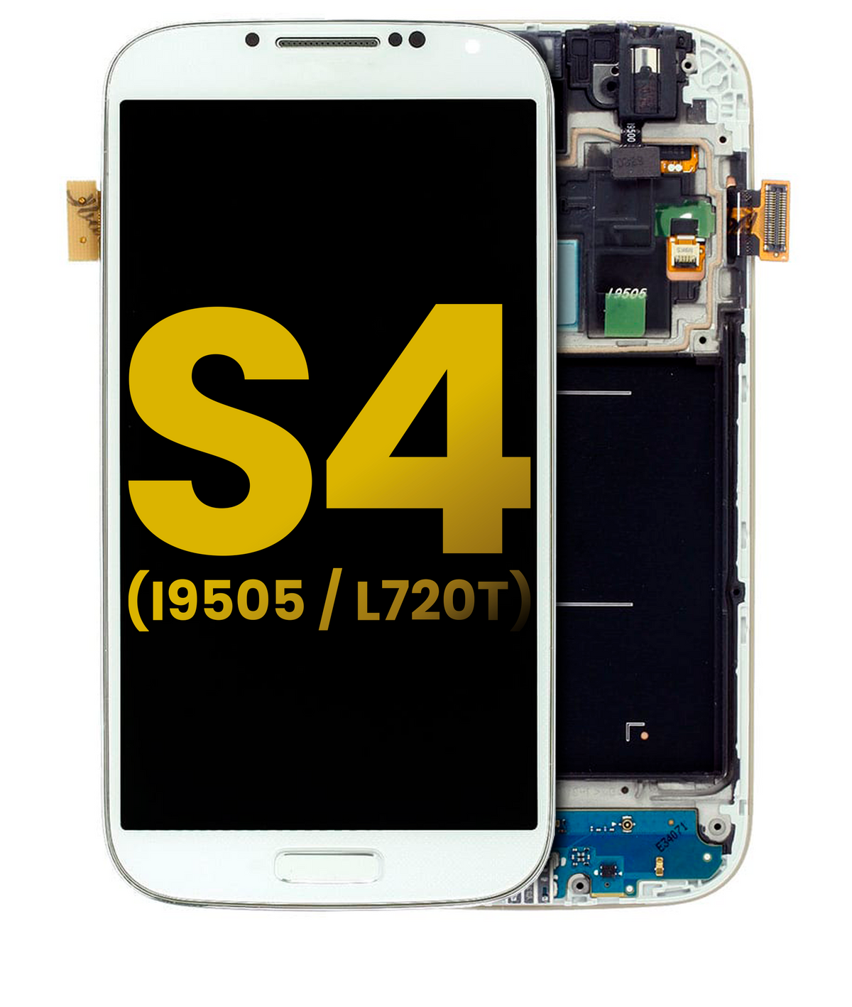 Replacement OLED Assembly With Frame Compatible For Samsung Galaxy S4 (i9505 / L720T) (International / Sprint (GSM Model) (Refurbished) (White)