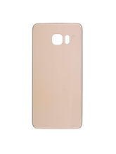 Back Cover Glass Compatible For Samsung Galaxy S6 Edge Replacement (No Logo) (Vemake) (Gold)