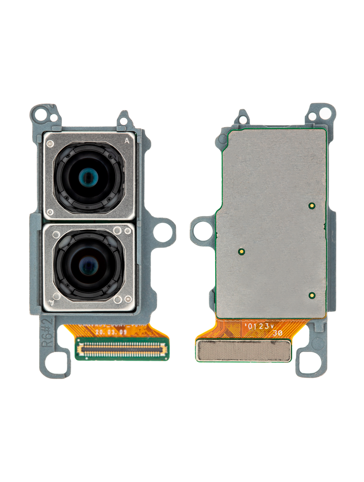 Back Camera Replacement (Wide & Telephoto) Compatible For Samsung Galaxy S20 5G (US Version) (Used OEM Pull: Grade B)