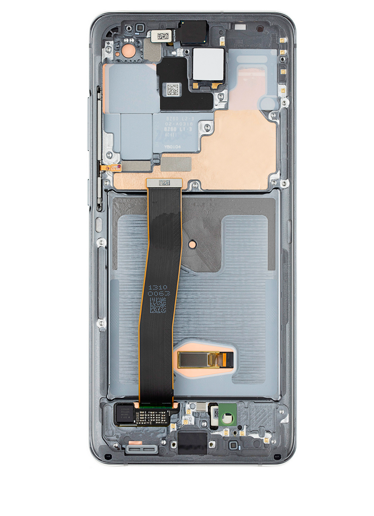 Replacement OLED Assembly With Frame Compatible For Samsung Galaxy S20 Ultra 5G (Used OEM Pull: Grade B/C) (Cosmic Gray)