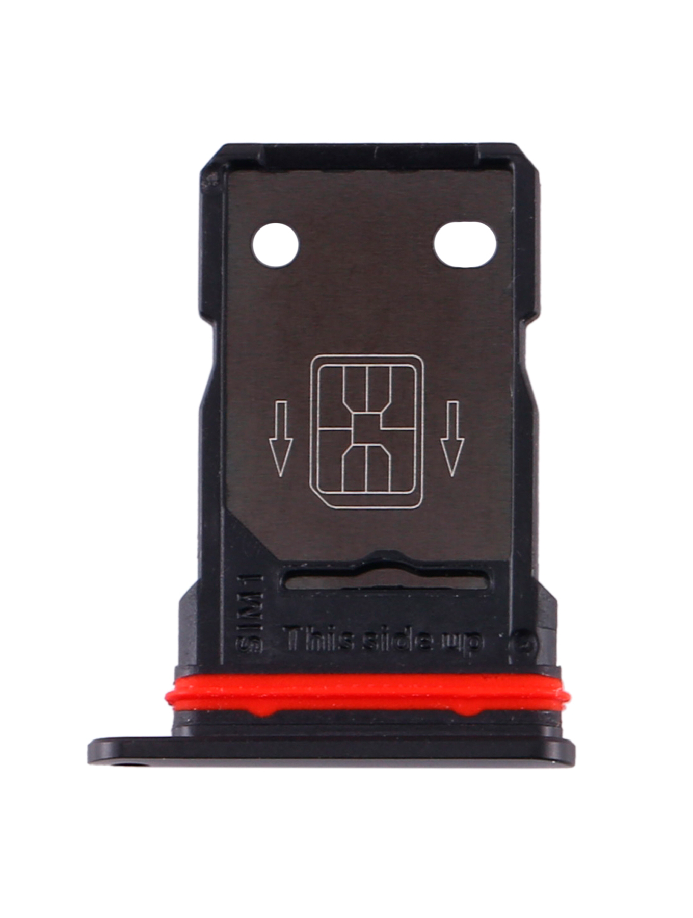 Dual Sim Card Tray Compatible For OnePlus 8 Replacement  (Onyx Black)