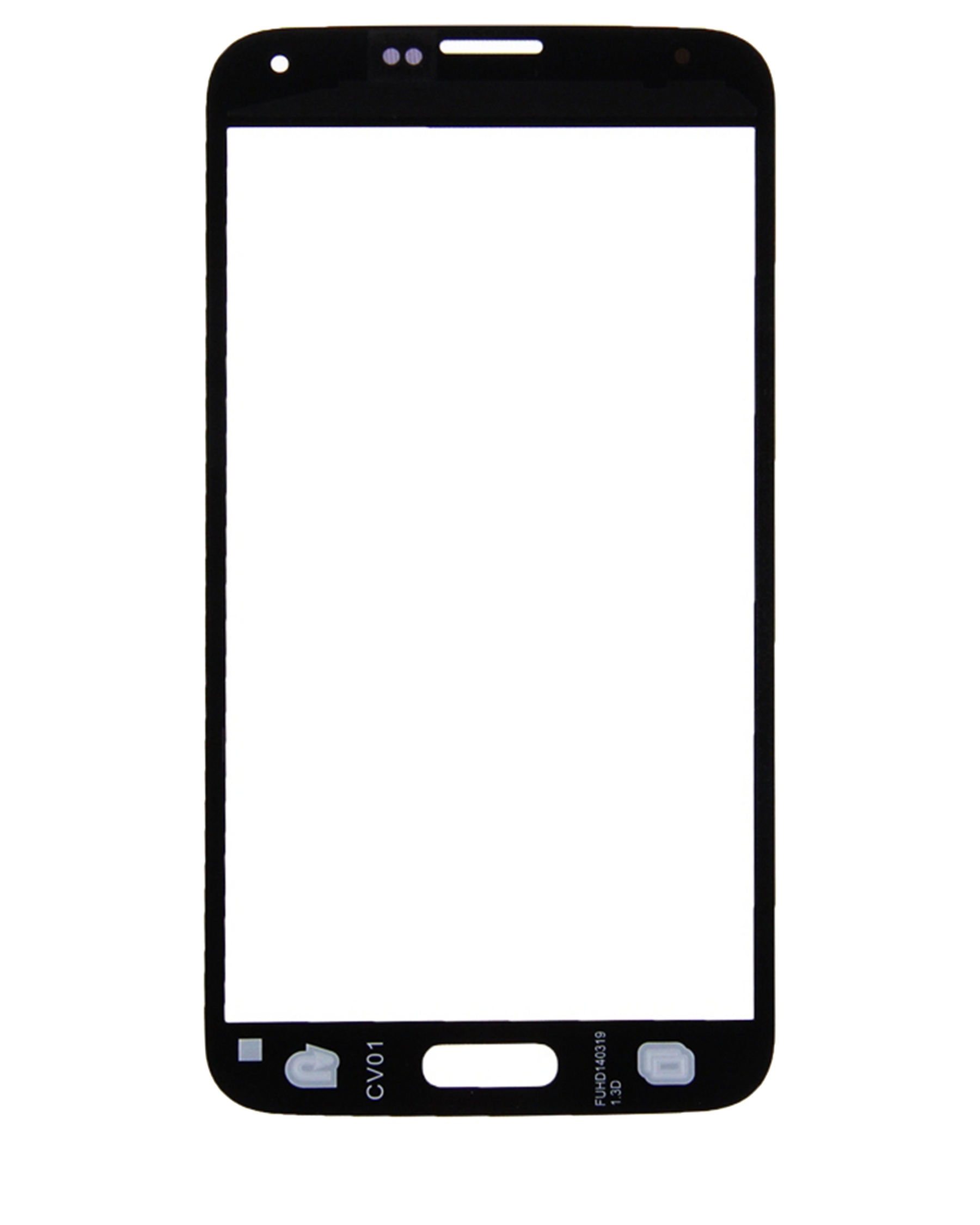 Replacement Front Glass Compatible For Samsung Galaxy S5 (Black)