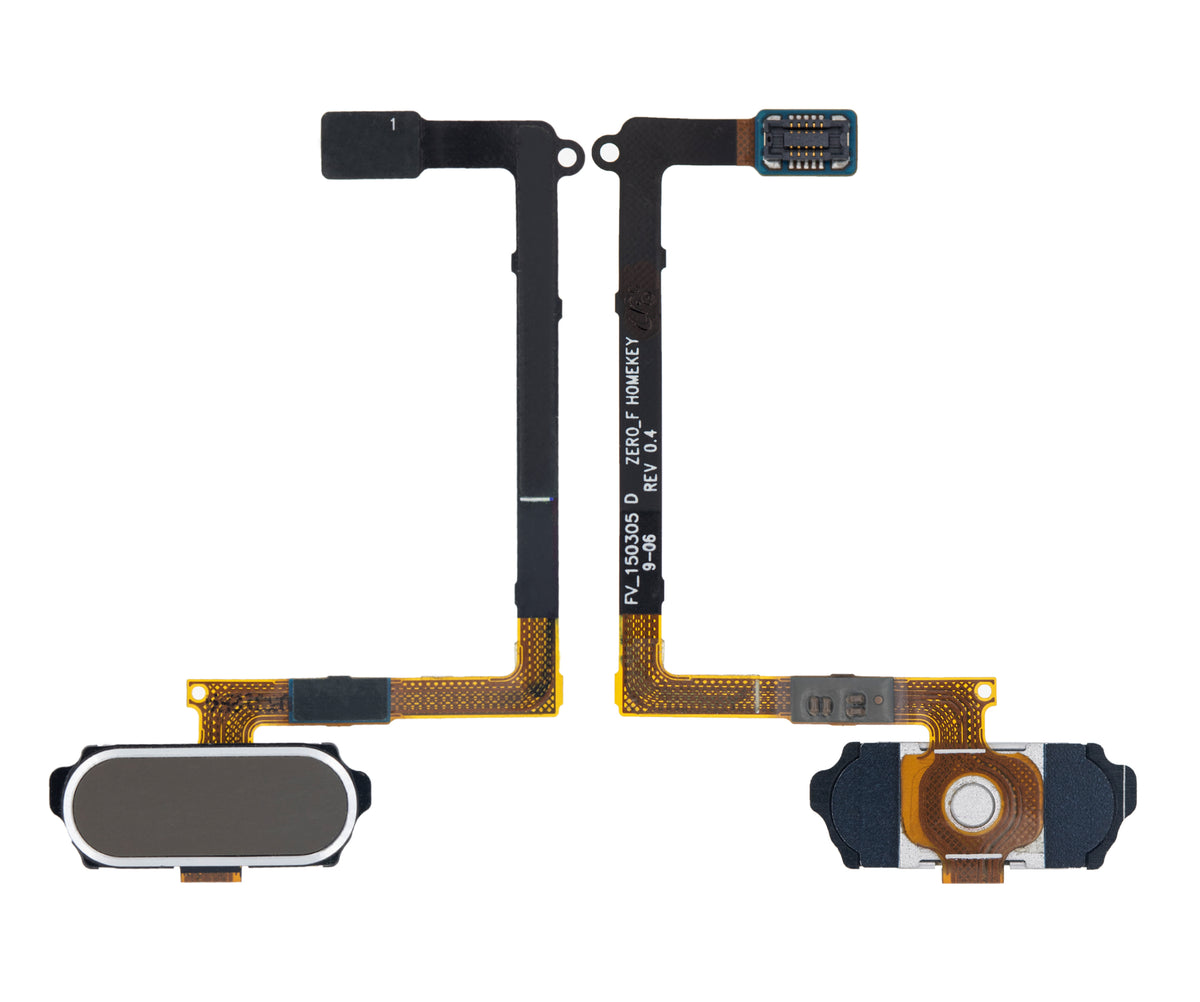 Home Button With Flex Compatible For Samsung Galaxy S6 Replacement (Gold)