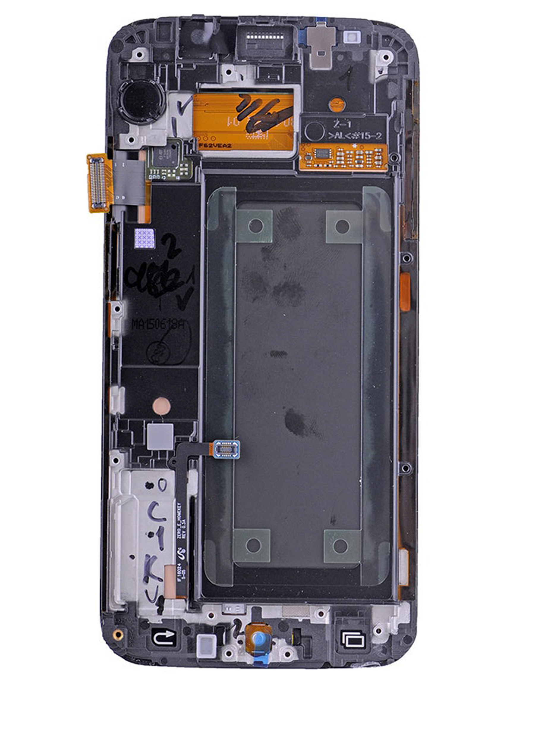 Replacement OLED Assembly With Frame Compatible For Samsung Galaxy S6 Edge (CDMA: Verizon / Sprint) (Service Pack) (Gold)