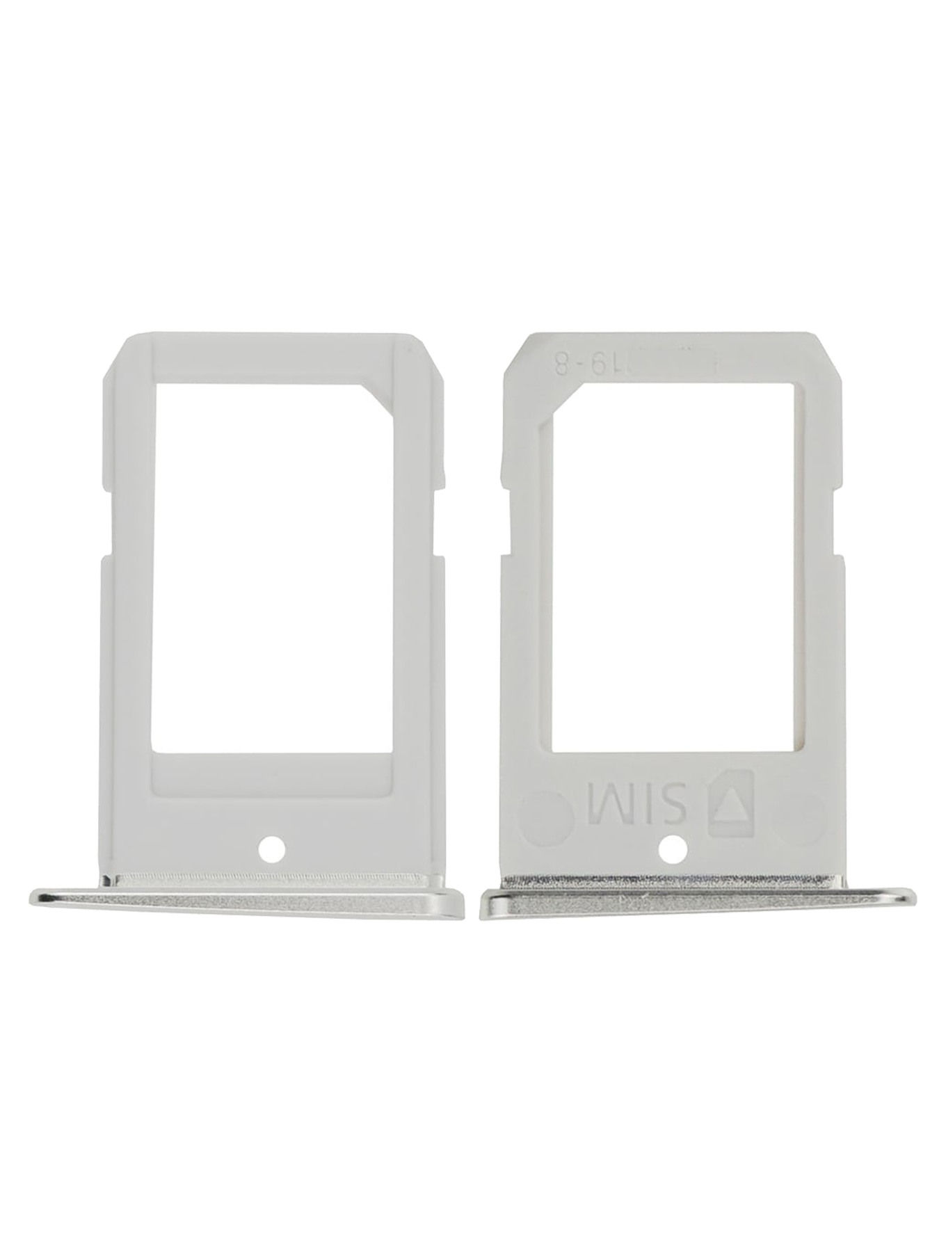 Replacement Sim Card Tray Compatible For Samsung Galaxy S6 Edge (Silver)