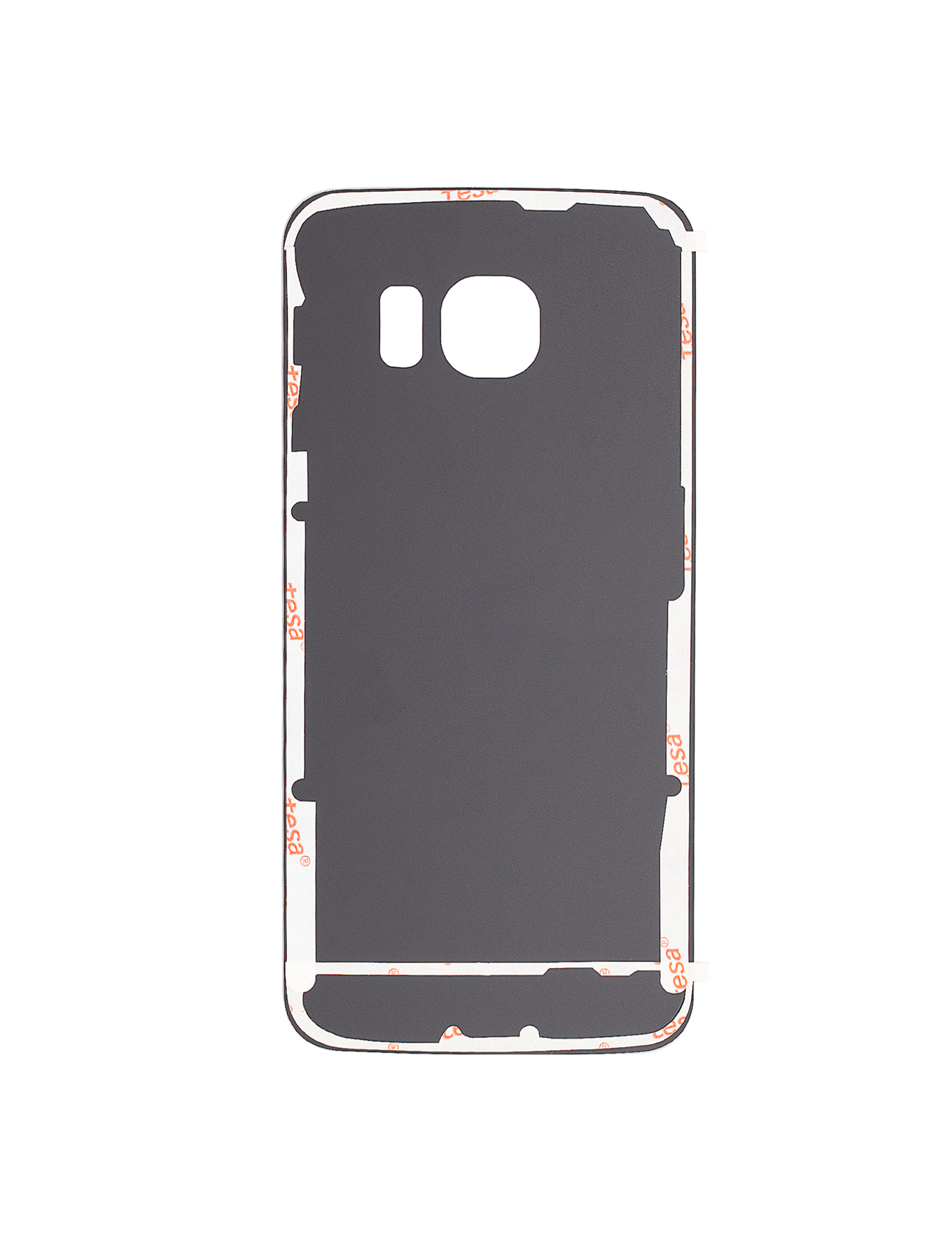 Replacement Back Cover Glass Compatible For Samsung Galaxy S6 Edge (No Logo) (Vemake) (White)