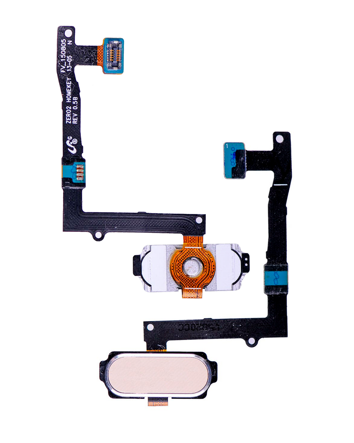 Replacement Home Button With Flex Cable Compatible For Samsung Galaxy S6 Edge Plus (Gold Platinum)