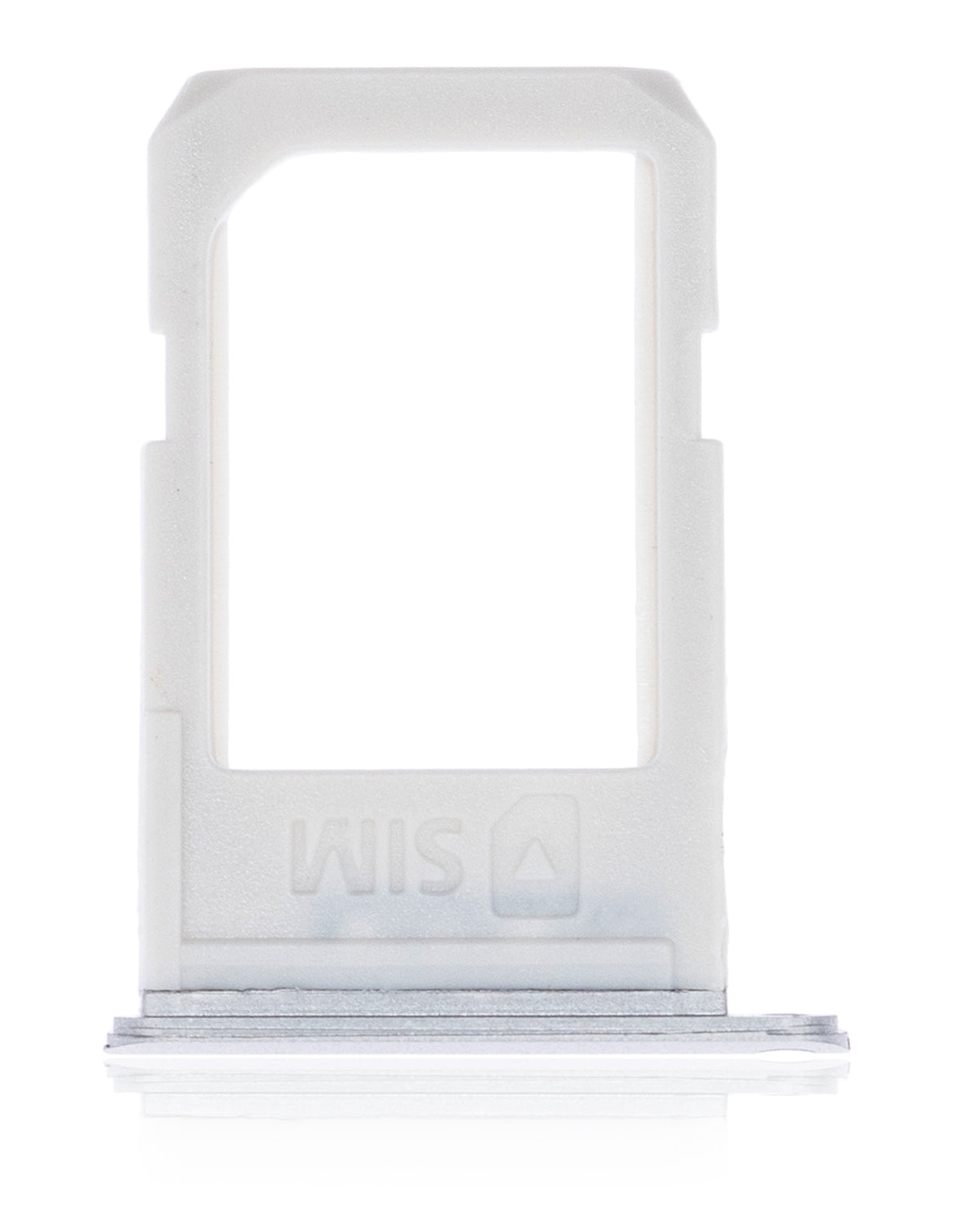 Sim Card Tray Replacement  Compatible For Samsung Galaxy S6 Edge Plus (White Pearl / Silver)