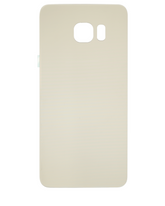 Back Cover Glass Compatible For Samsung Galaxy S6 Edge Plus Replacement (No Logo) (Vemake) (Gold Platinum)