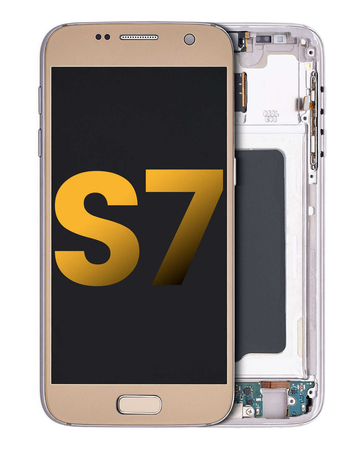 Replacement OLED Assembly With Frame Compatible For Samsung Galaxy S7 (Refurbished) (All US Models) (Gold Platinum)