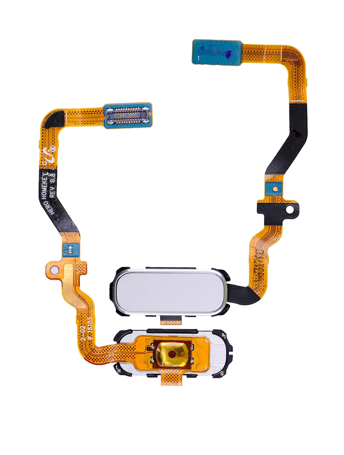 Home Button Flex Cable Compatible For Samsung Galaxy S7 Replacement (White)