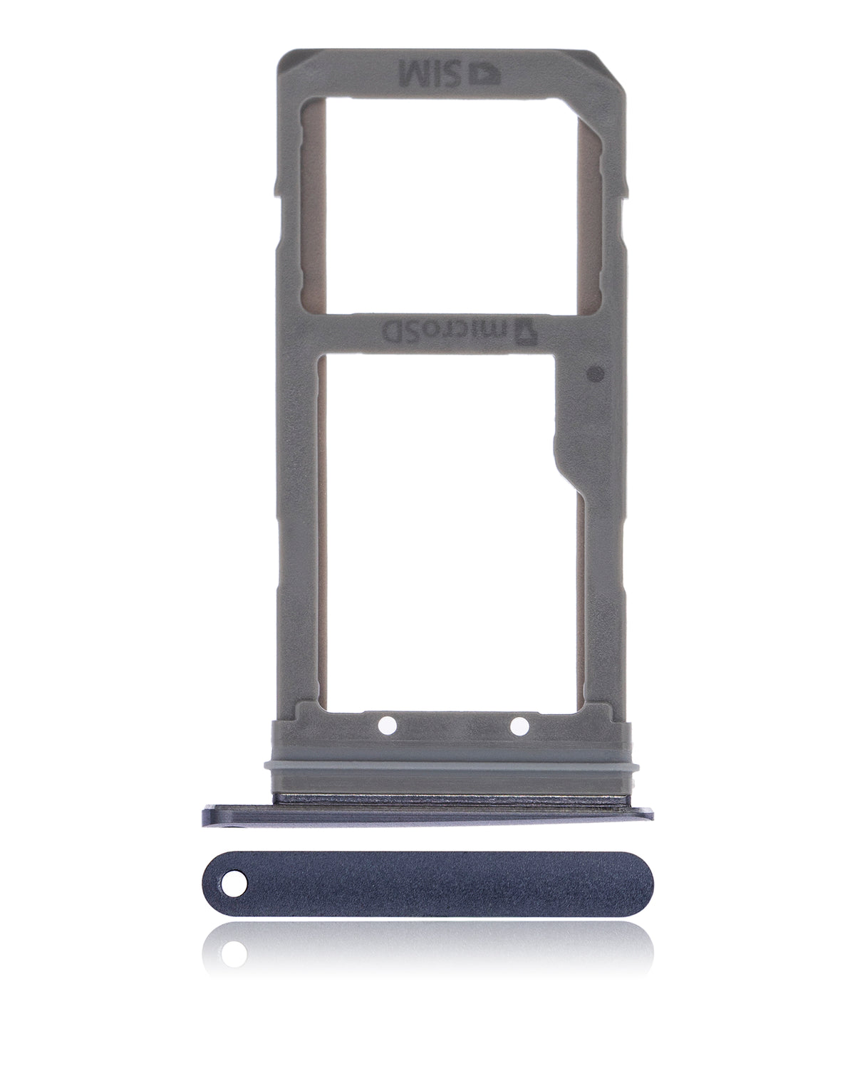 Single Sim Card Tray Compatible For Samsung Galaxy S7 Edge Replacement (Black)