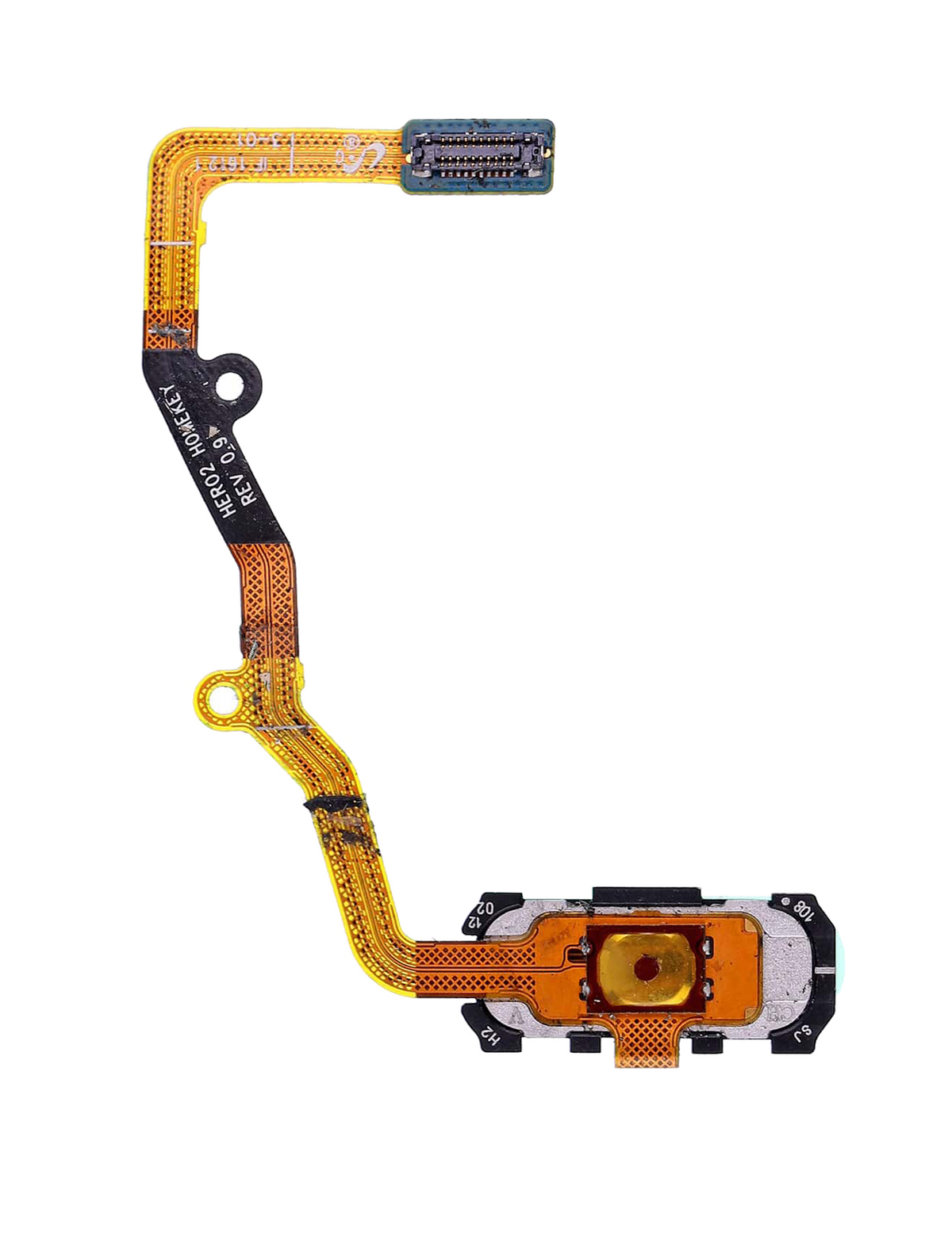 Home Button Flex Cable Compatible For Samsung Galaxy S7 Edge Replacement (Silver)