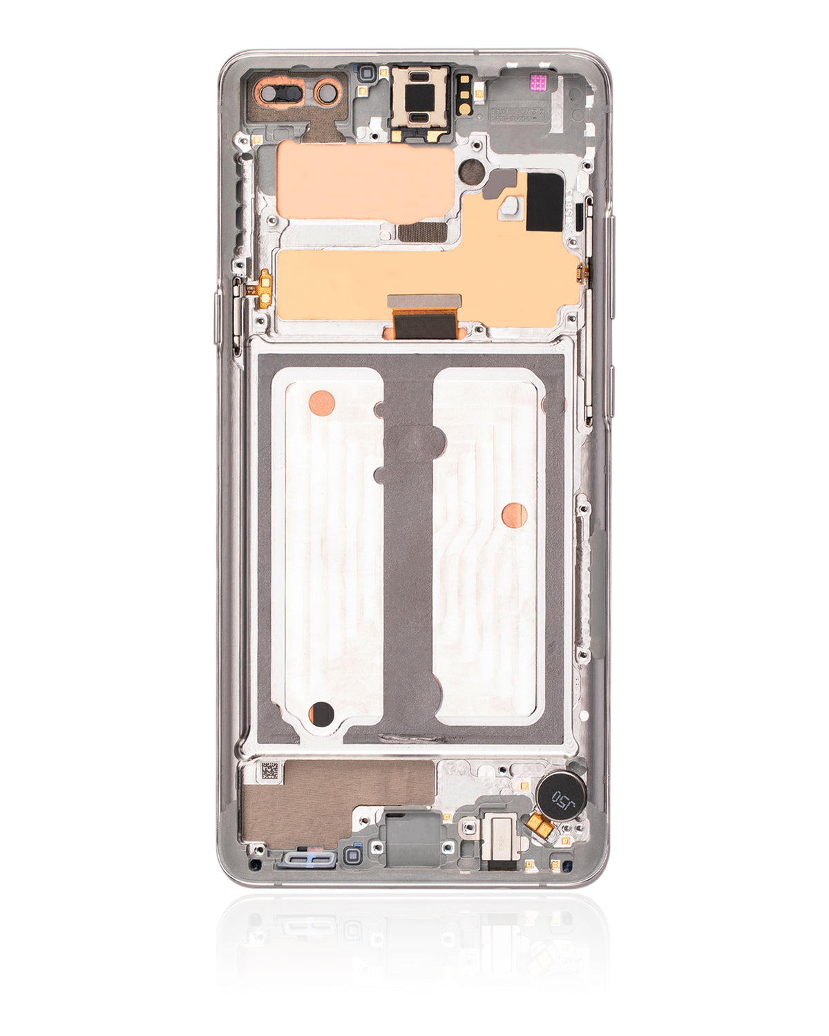 Replacement OLED Assembly With Frame Compatible For Samsung Galaxy S10 5G (Refurbished) (Crown Silver)