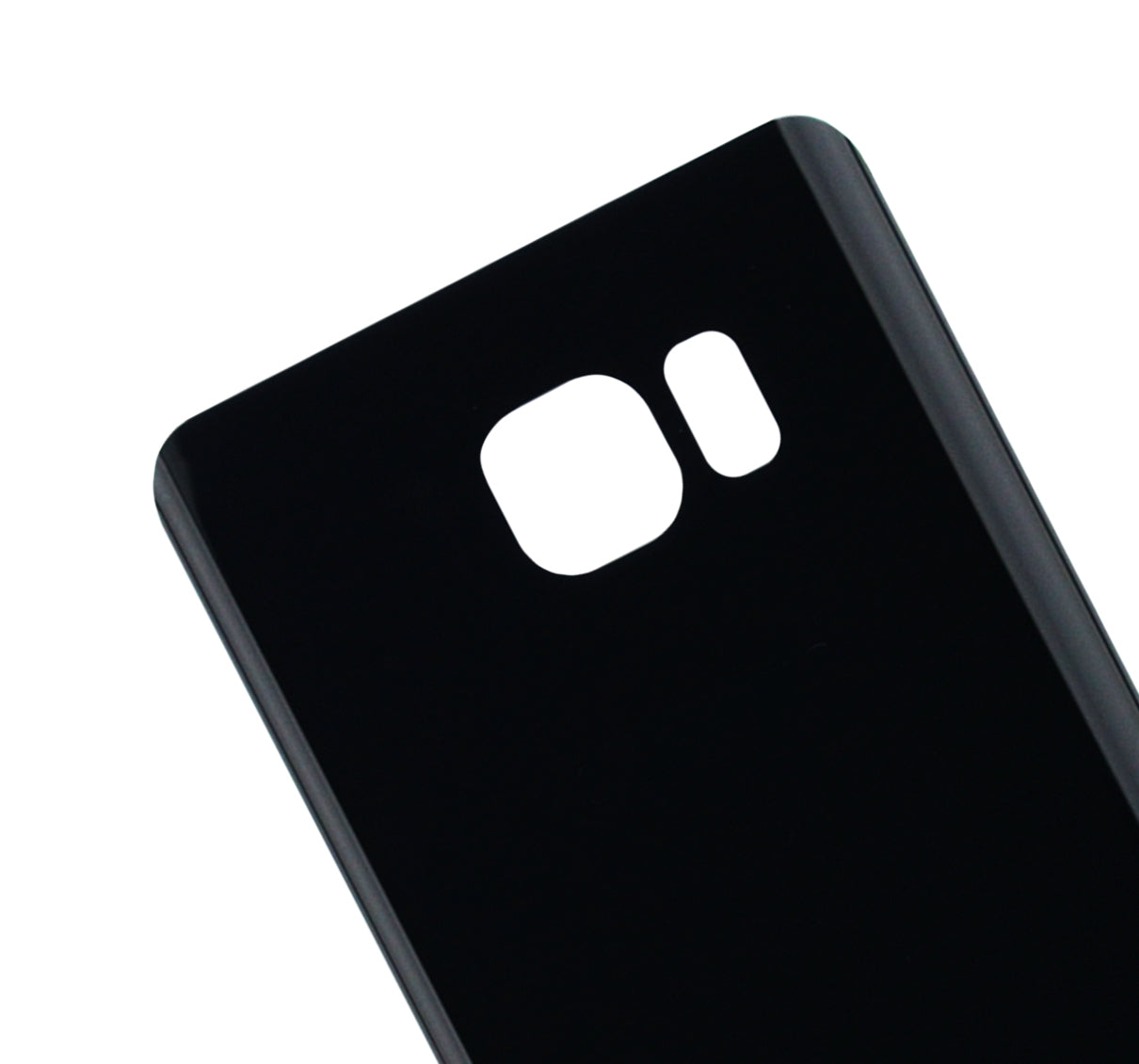 Back Cover Glass Compatible For Samsung Galaxy Note 5 Replacement (No Logo) (Vemake) (Black Sapphire)