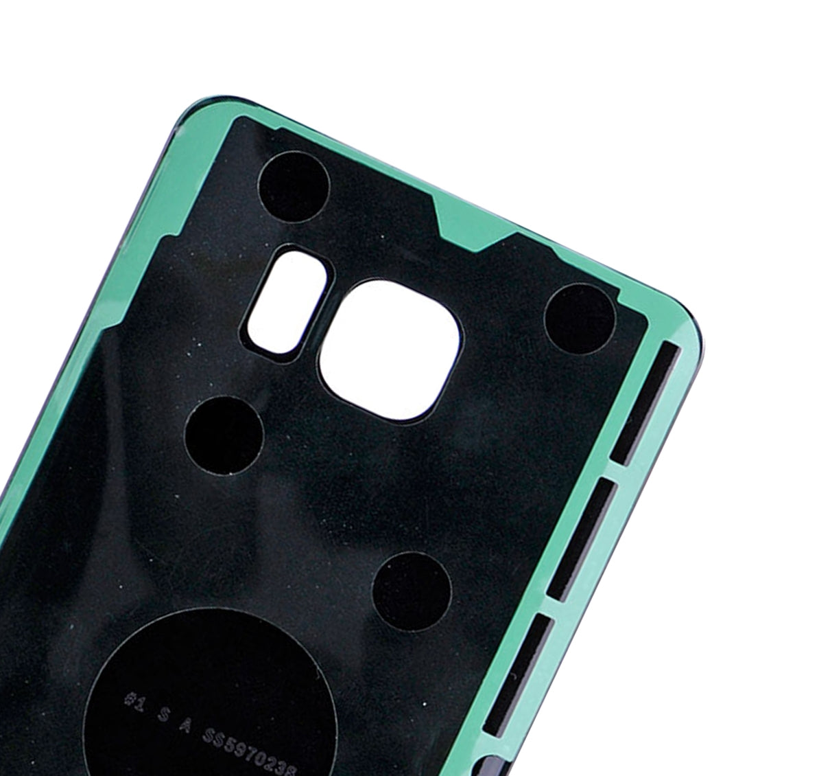Back Cover Glass Compatible For Samsung Galaxy Note 5 Replacement (No Logo) (Vemake) (White Pearl)