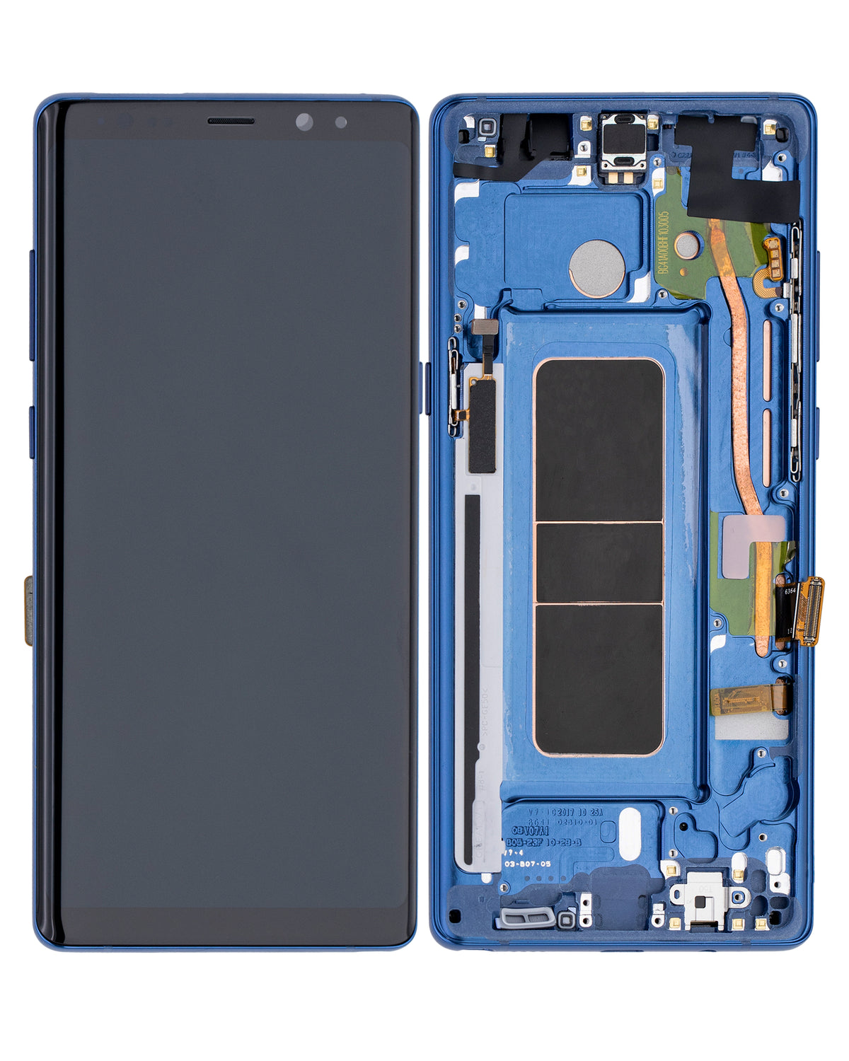 Replacement OLED Assembly With Frame Compatible For Samsung Galaxy Note 8 (Refurbished) (Deep Sea Blue)