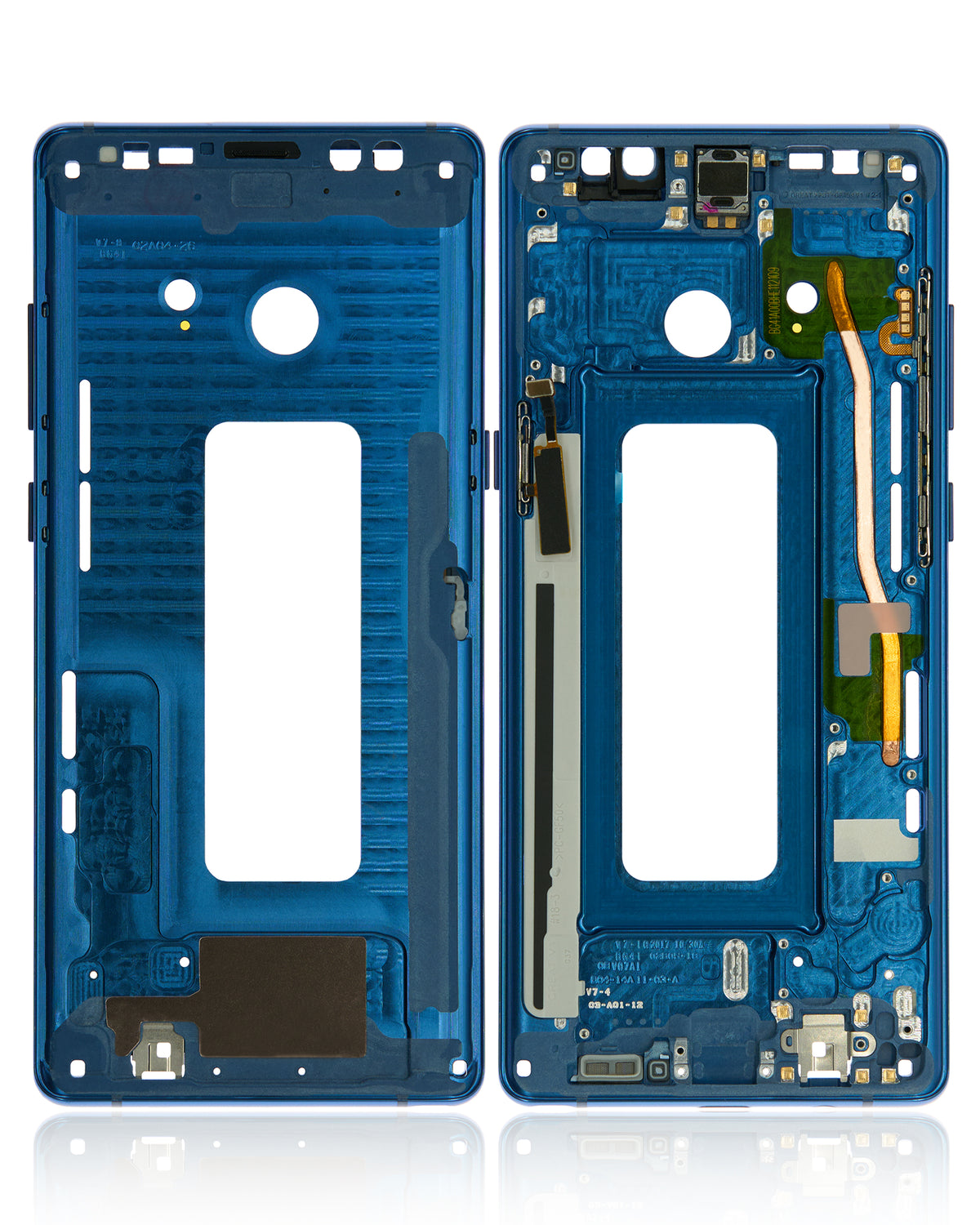 Mid-Frame Housing Compatible For Samsung Galaxy Note 8 Replacement (With Small Parts) (Deep Sea Blue)