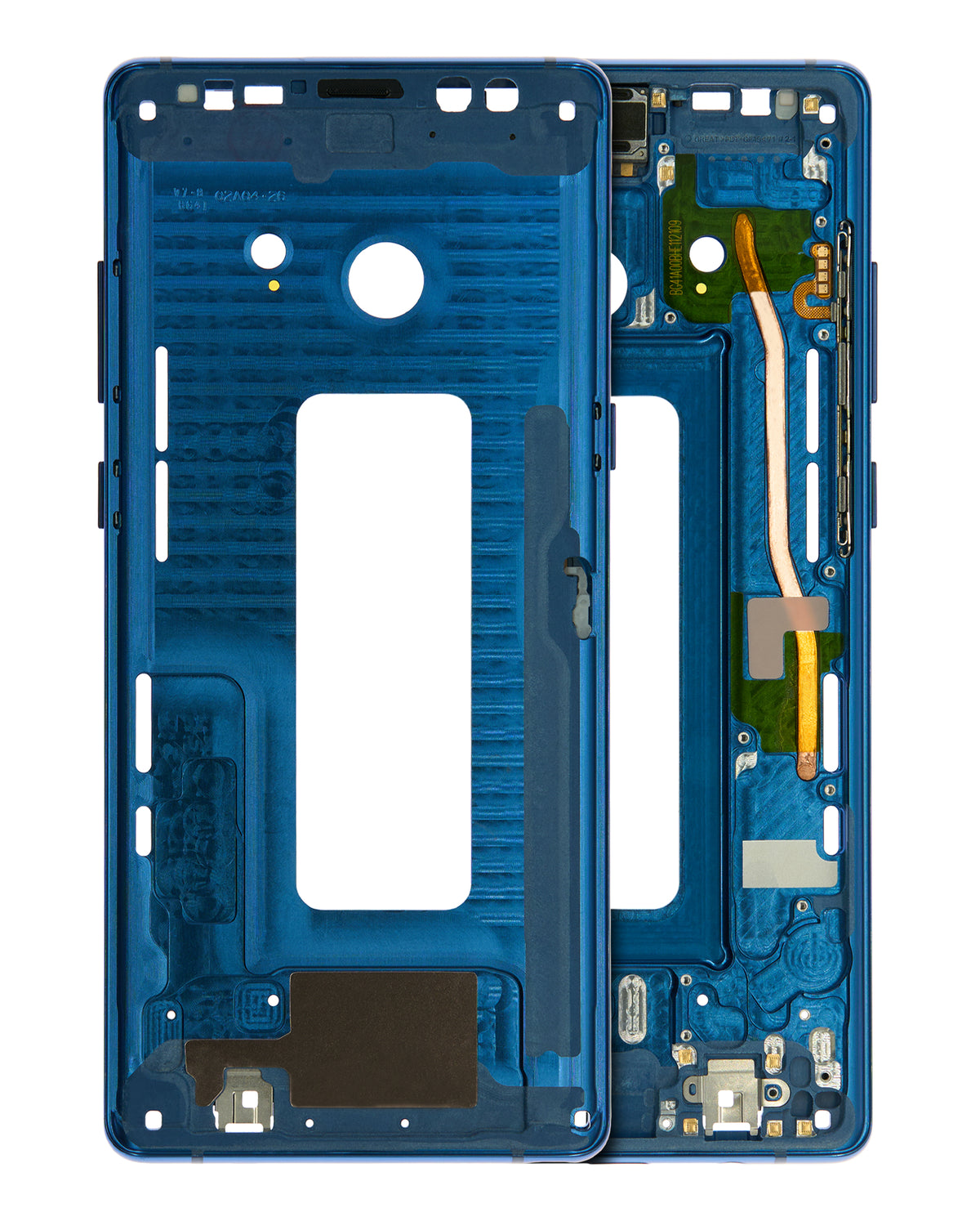 Mid-Frame Housing Compatible For Samsung Galaxy Note 8 Replacement (With Small Parts) (Deep Sea Blue)