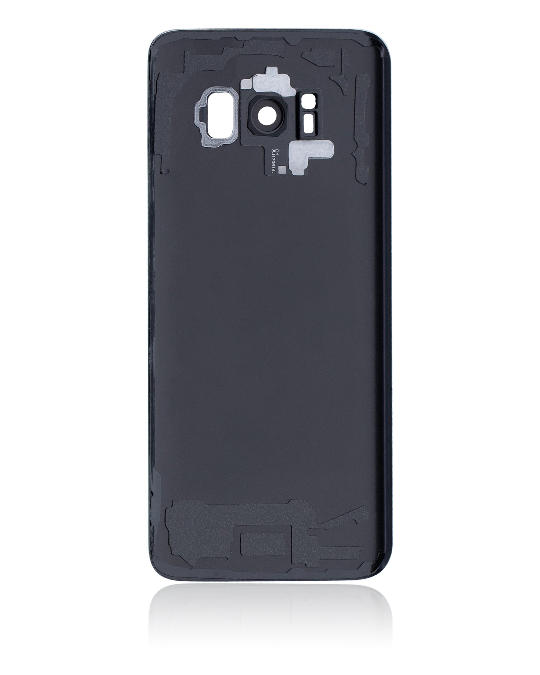 Replacement Back Cover Glass With Camera Lens Compatible For Samsung Galaxy S8 (No Logo) (Vemake) (Midnight Black)