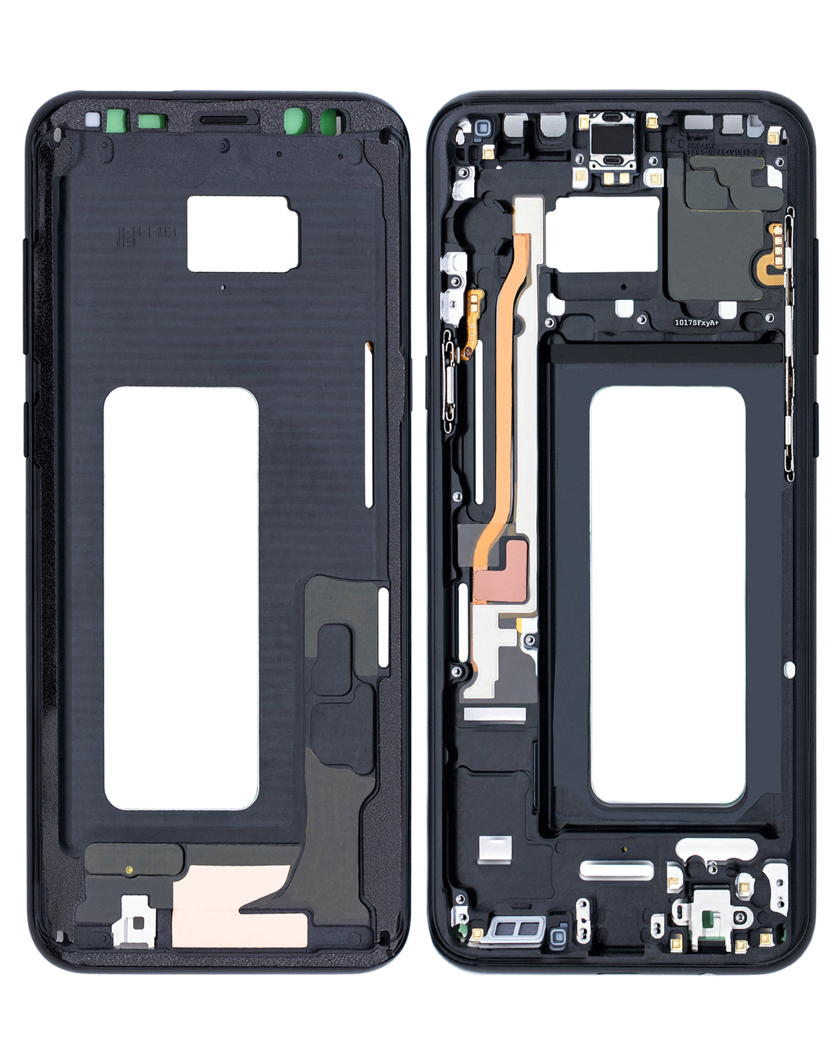 Replacement Mid-Frame Housing Compatible For Samsung Galaxy S8 Plus (With Small Parts) (Midnight Black)