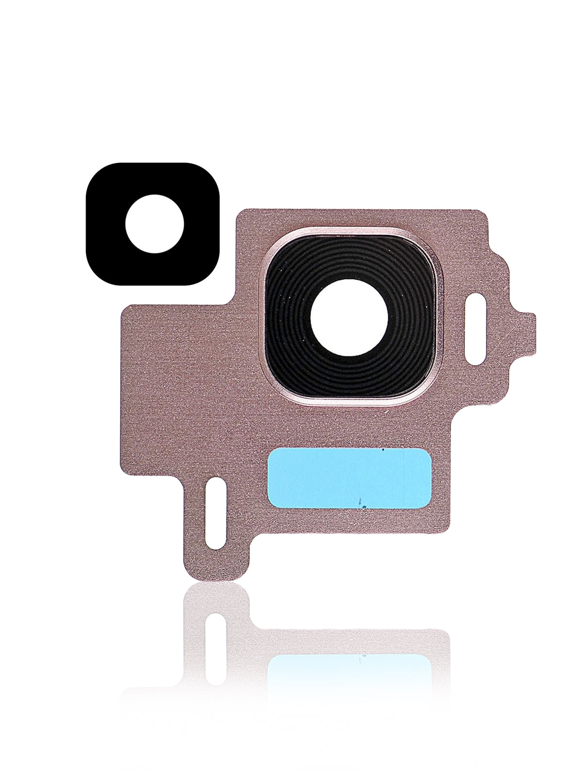 Replacement Back Camera Lens With Bezel Ring Compatible For Samsung Galaxy S8 (Rose Gold)