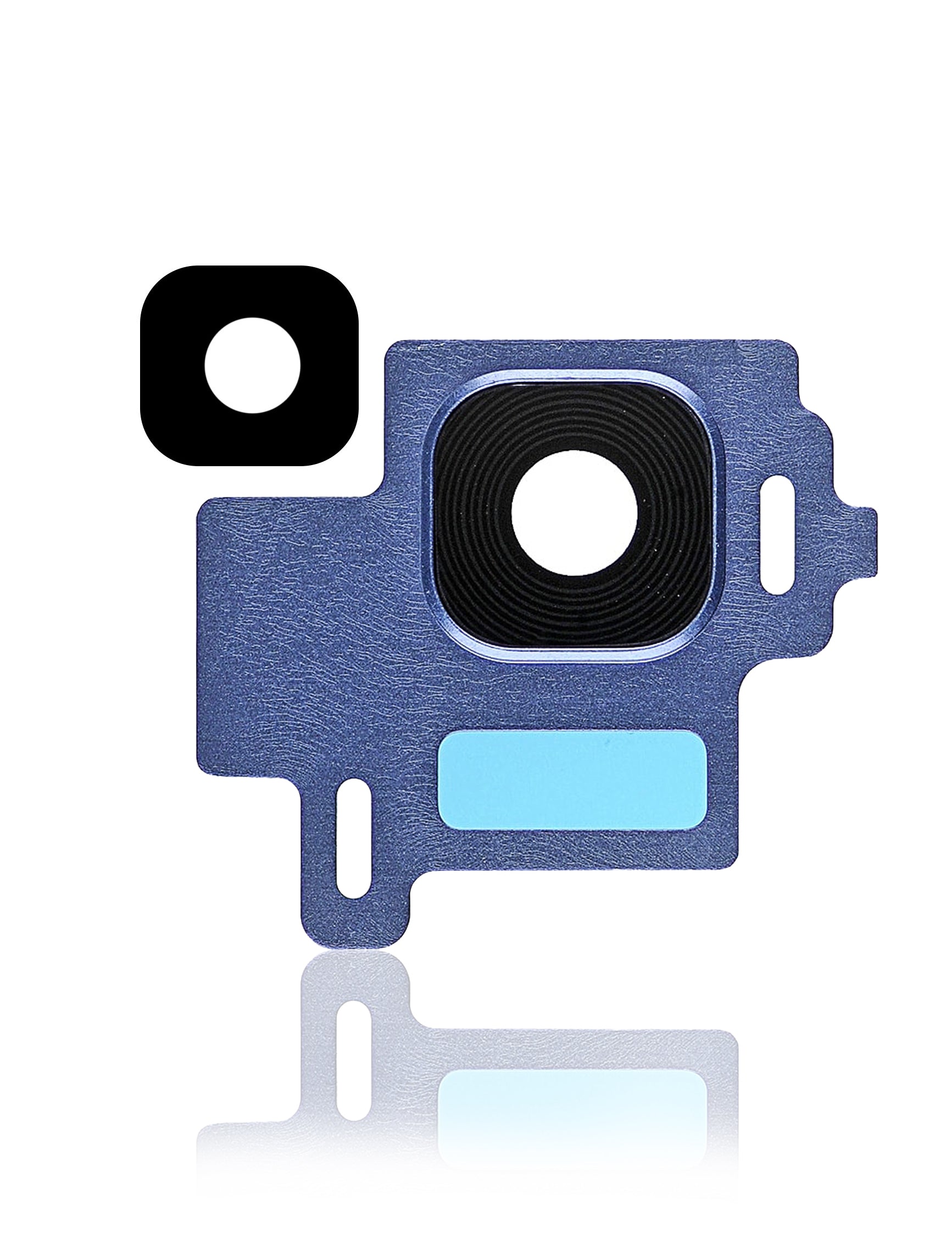 Replacement Back Camera Lens With Bezel Ring Compatible For Samsung Galaxy S8 (Blue)