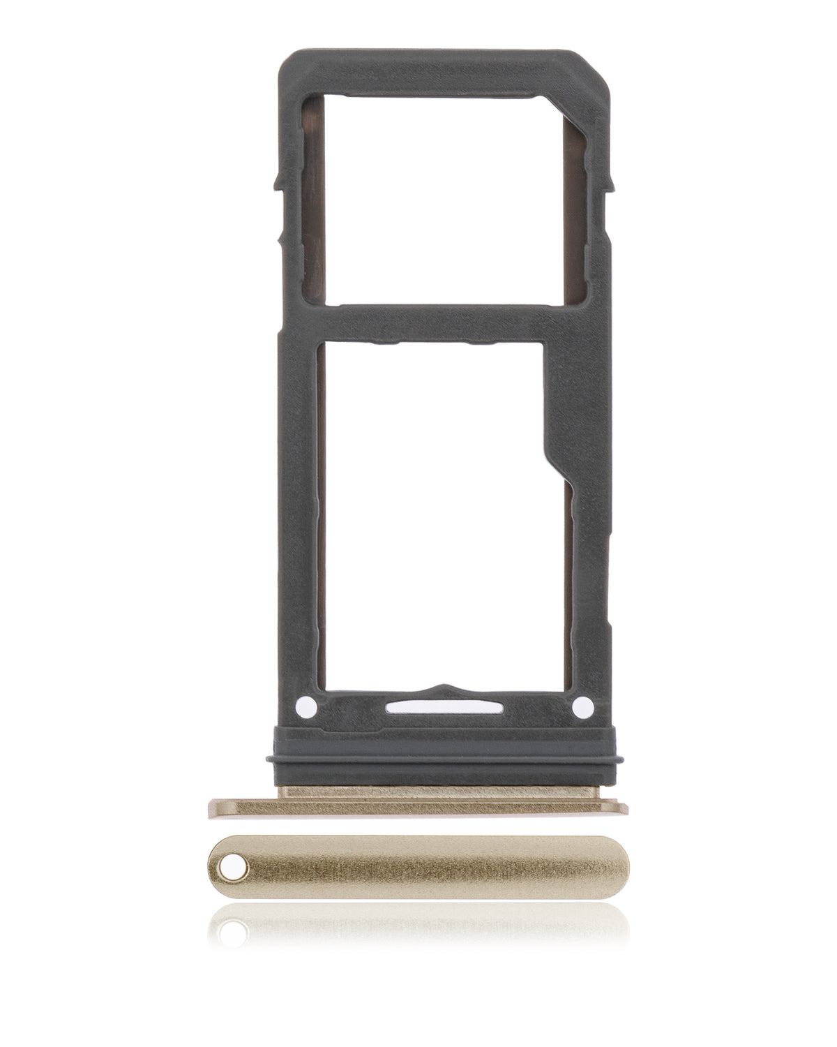 Dual Sim Card Tray Compatible For Samsung Galaxy S8 / S8 Plus Replacement (Maple Gold)