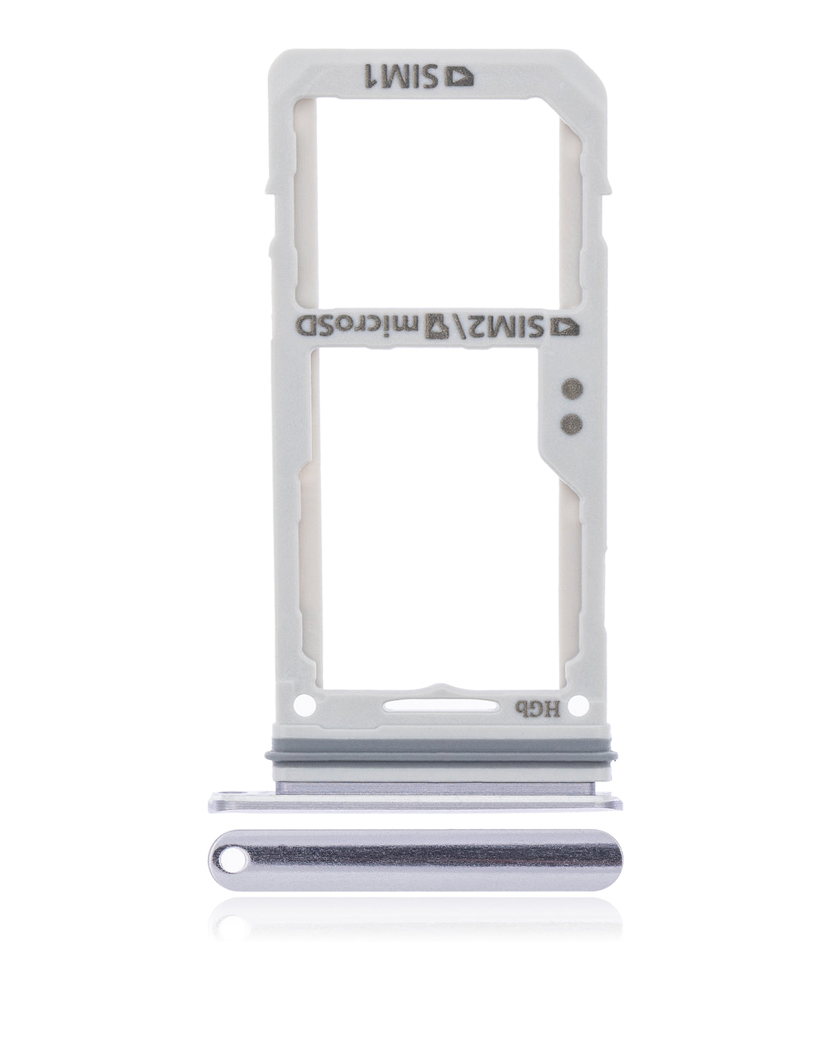 Dual Sim Card Tray Replacement Compatible For Samsung Galaxy S8 / S8 Plus (Orchid Gray)