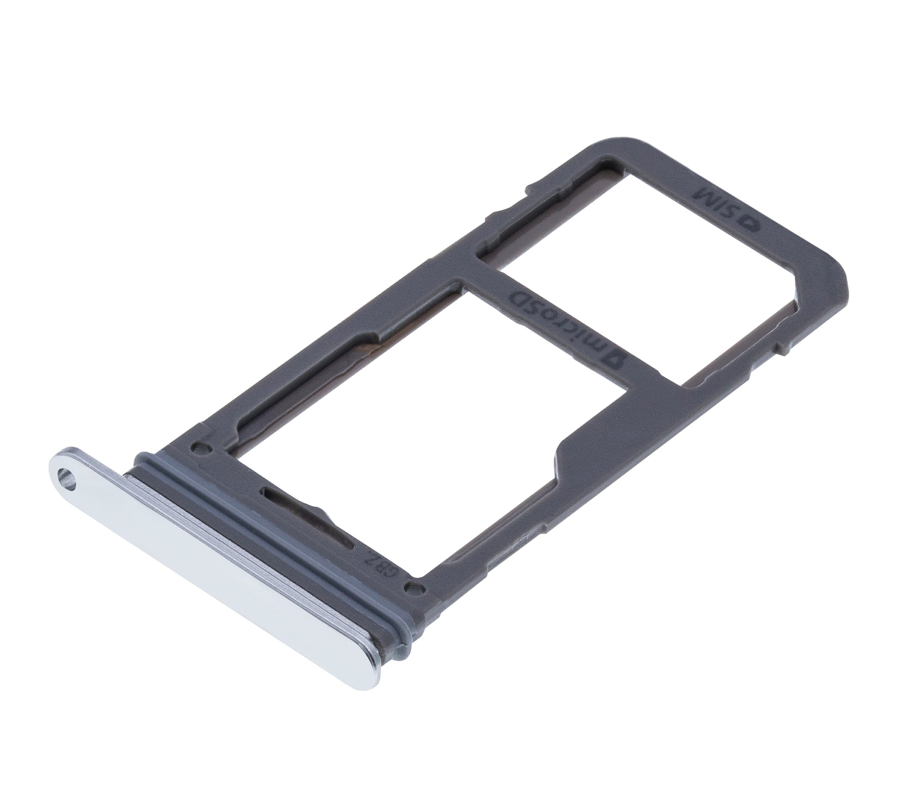 Dual Sim Card Tray Replacement Compatible For Samsung Galaxy S8 / S8 Plus (Arctic Silver)