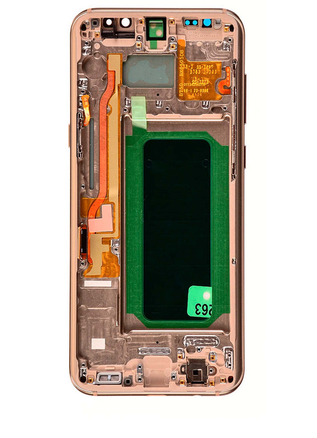 OLED Assembly With Frame Replacement Compatible For Samsung Galaxy S8 (Refurbished) (Maple Gold)