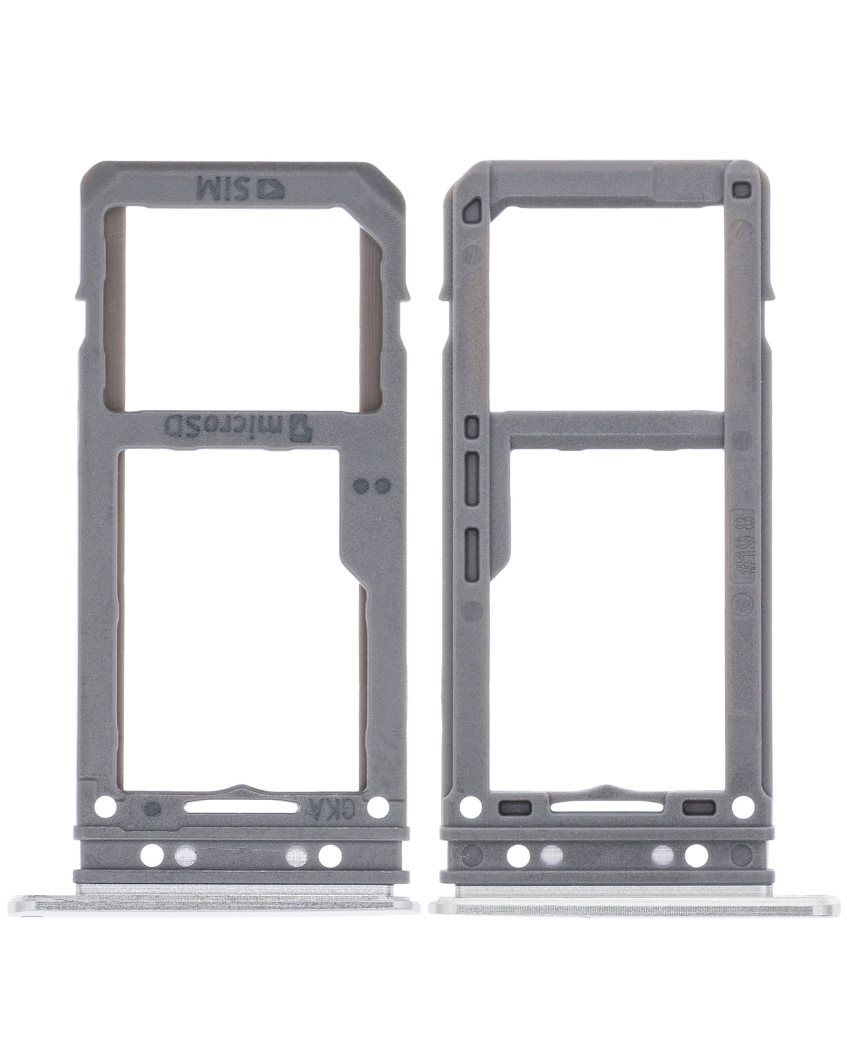 Single Sim Card Tray Compatible For Samsung Galaxy S8 / S8 Plus Replacement (Arctic Silver)