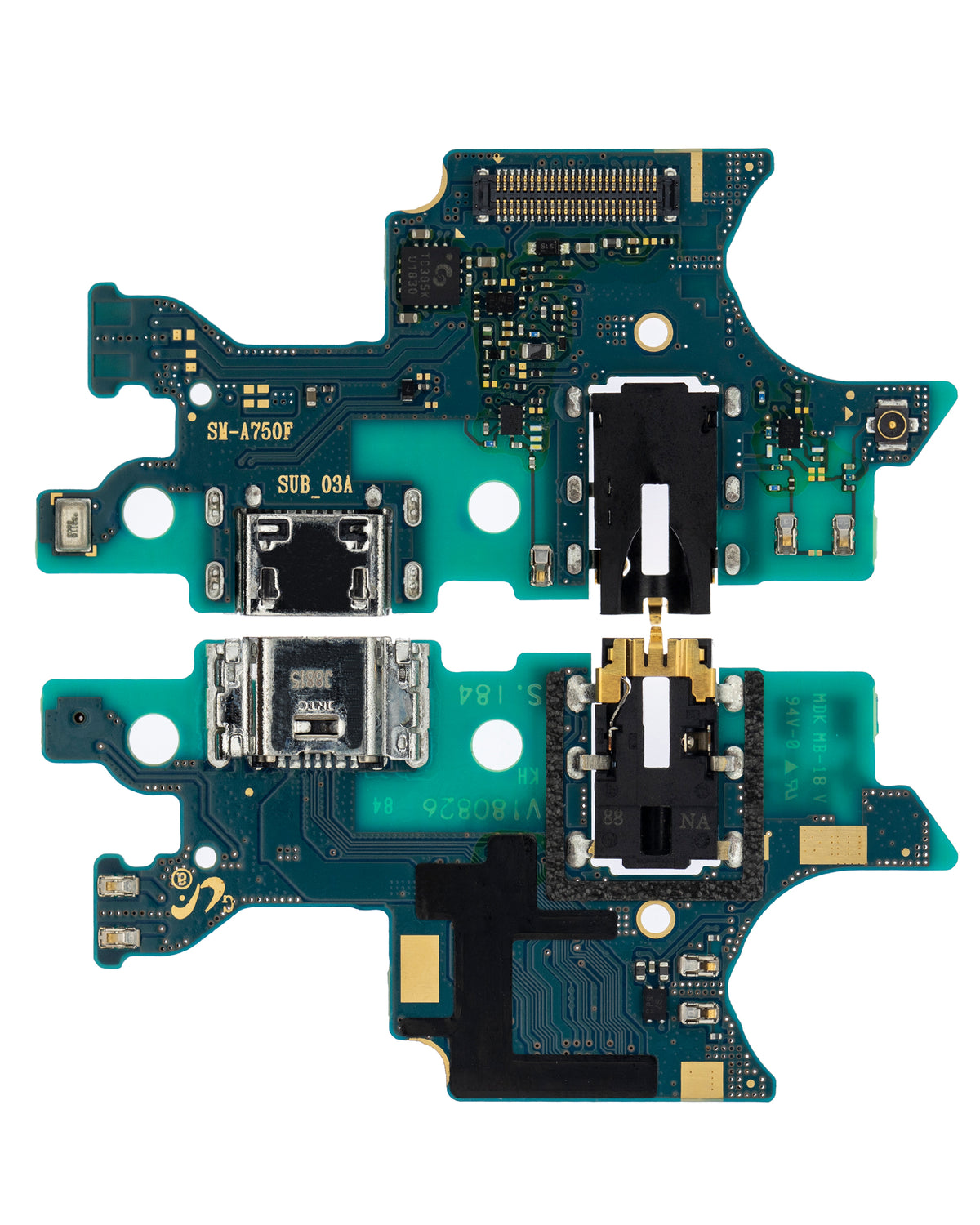 Replacement Charging Port With Headphone Jack Compatible For Samsung Galaxy A7 (A750 / 2018) (Premium)