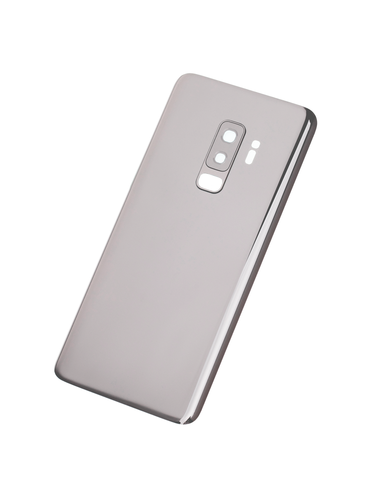 Back Cover Glass With Camera Lens Compatible For Samsung Galaxy S9 Plus Replacement (No Logo) (Vemake) (Titanium Gray)