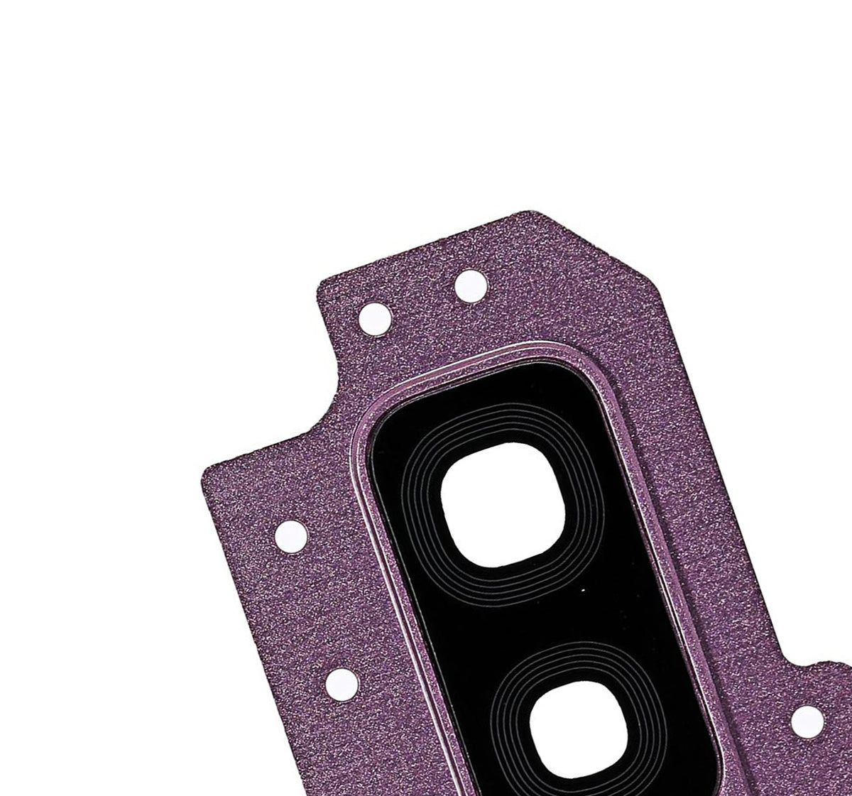 Replacement Back Camera Lens With Bracket / Bezel Compatible For Samsung Galaxy S9 Plus (Purple)