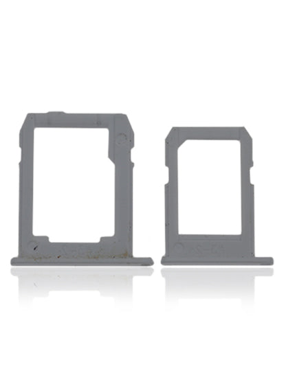 Sim And SD Card Tray Compatible For Samsung Galaxy Tab S2 8.0" (T715 / T719) (2015) (3G Version) (2 Piece Set) (White)