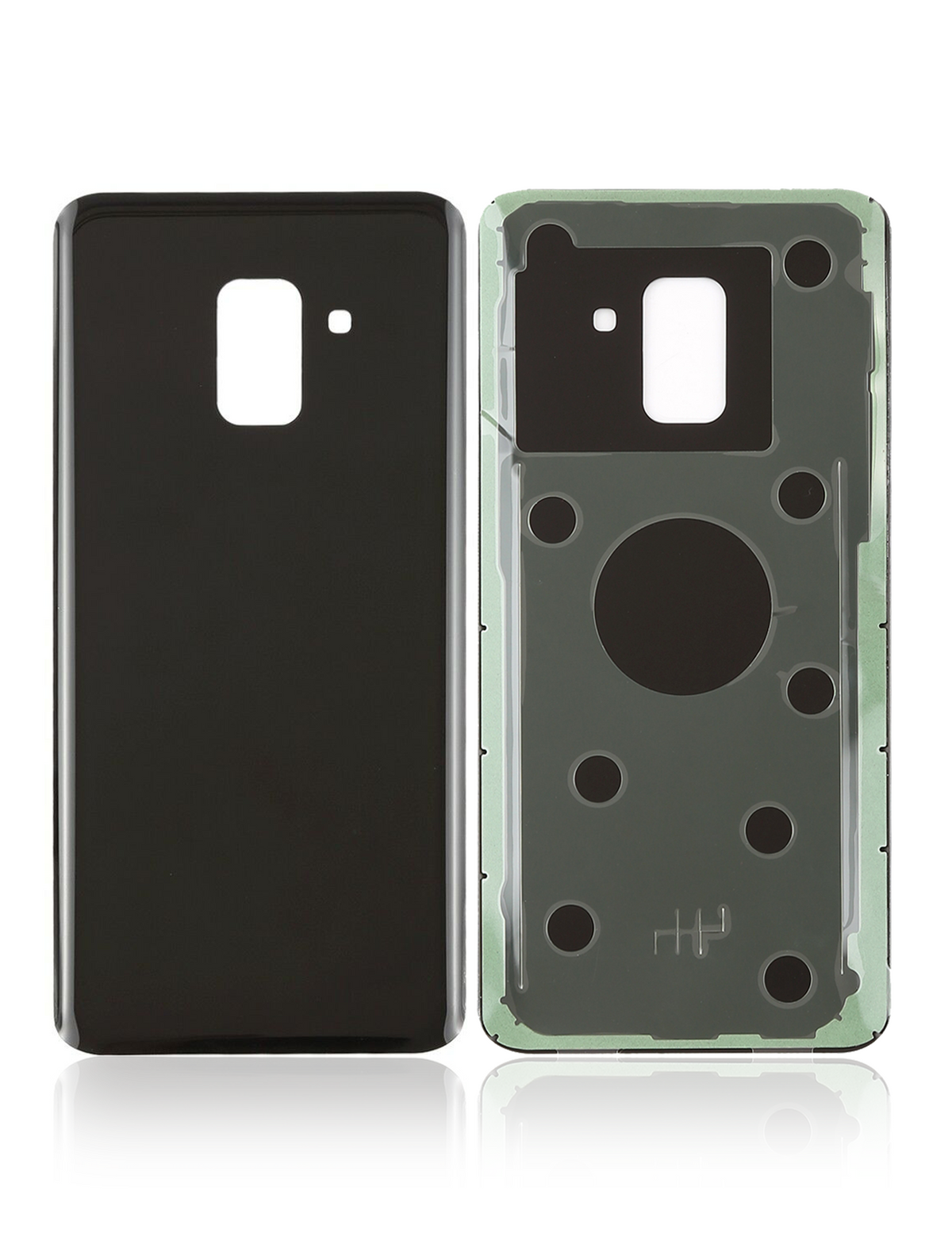 Replacement Back cover Glass Compatible For Samsung Galaxy A8 (A530 / 2018) (Black)