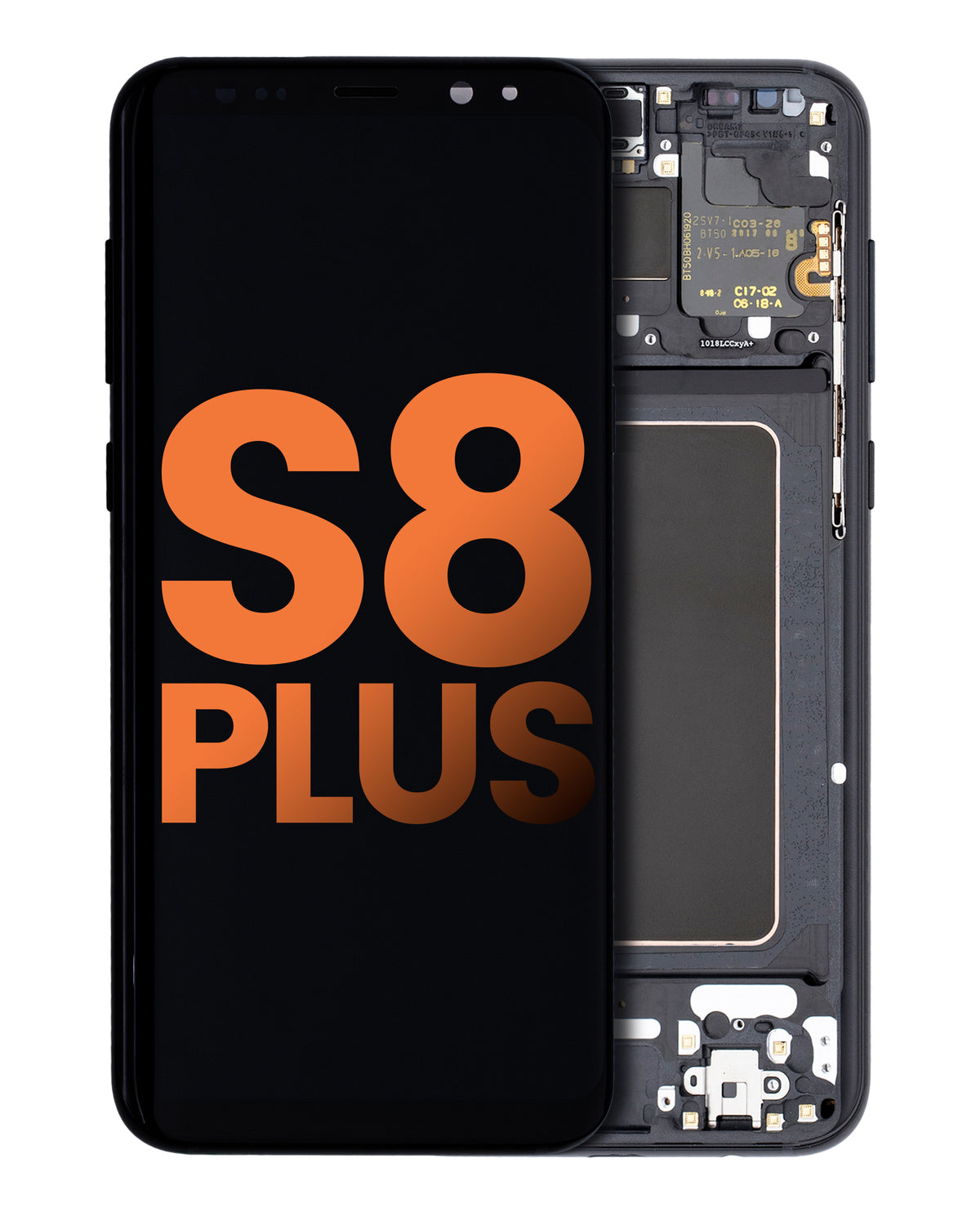 OLED Assembly With Frame Compatible For Samsung Galaxy S8 Plus Replacement (Blemish: Grade A) (Midnight Black)