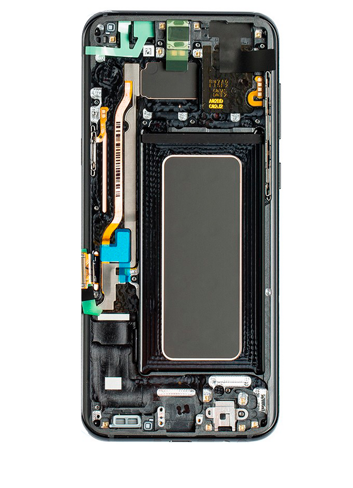 OLED Assembly With Frame Replacement Compatible For Samsung Galaxy S8 (Blemish: Grade C) (Midnight Black)