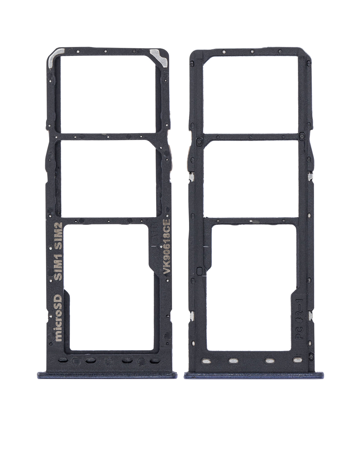 Dual Sim Card Tray Compatible For Samsung Galaxy A10 (A105 / 2019) (Black)