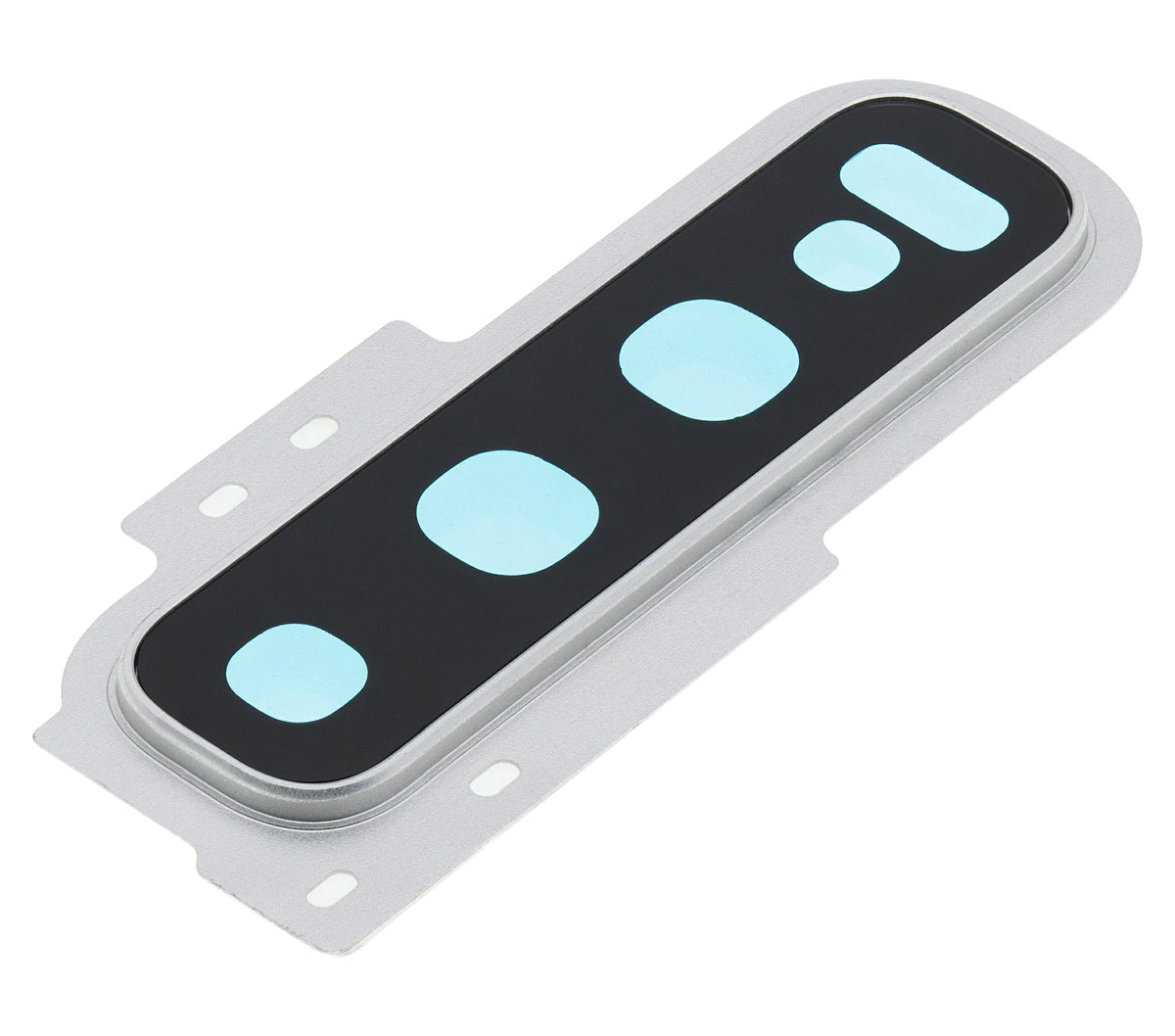 Back Camera Lens With Cover Bezel Ring Compatible For Samsung Galaxy S10 Replacement (Prism White)